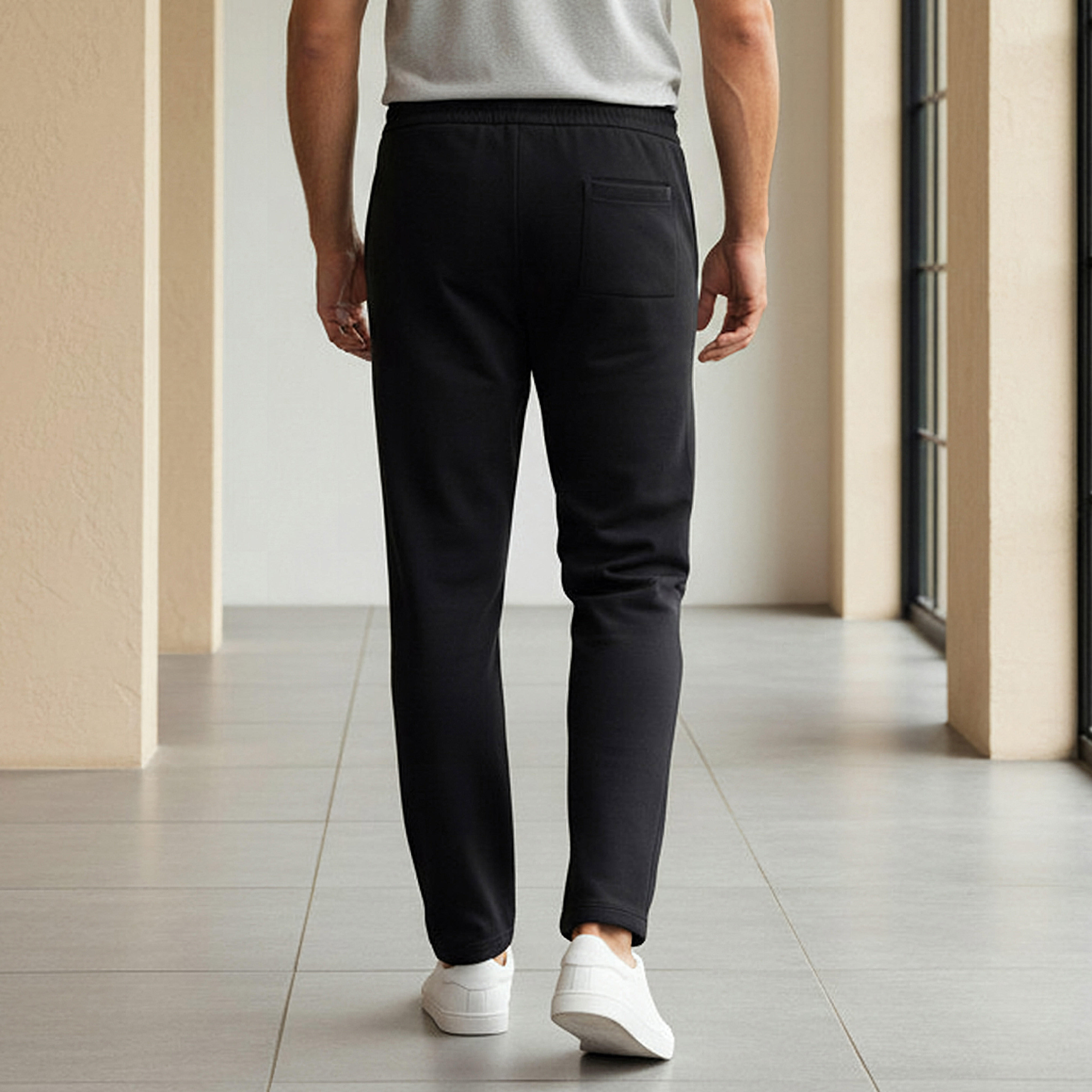 بنطلون قطن بقصة باجي للرجال من لي كوبر-men-clothing-bottoms-joggers-image-3
