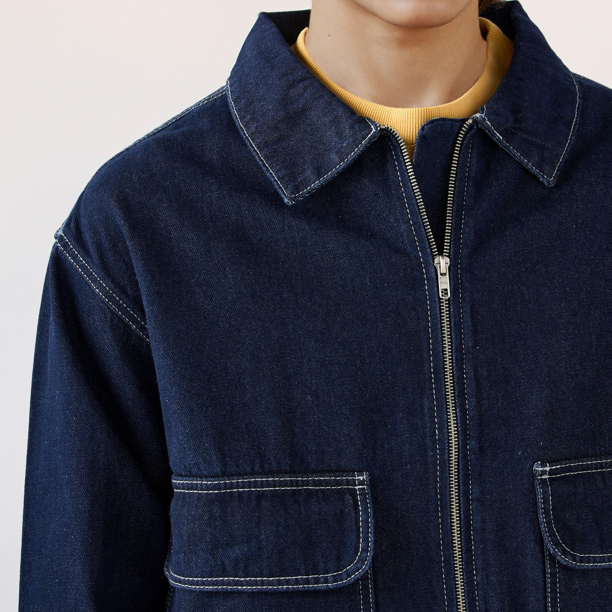 جاكيت تراكر بسحاب من لي كوبر-men-clothing-jacketsandblazers-jackets-image-1