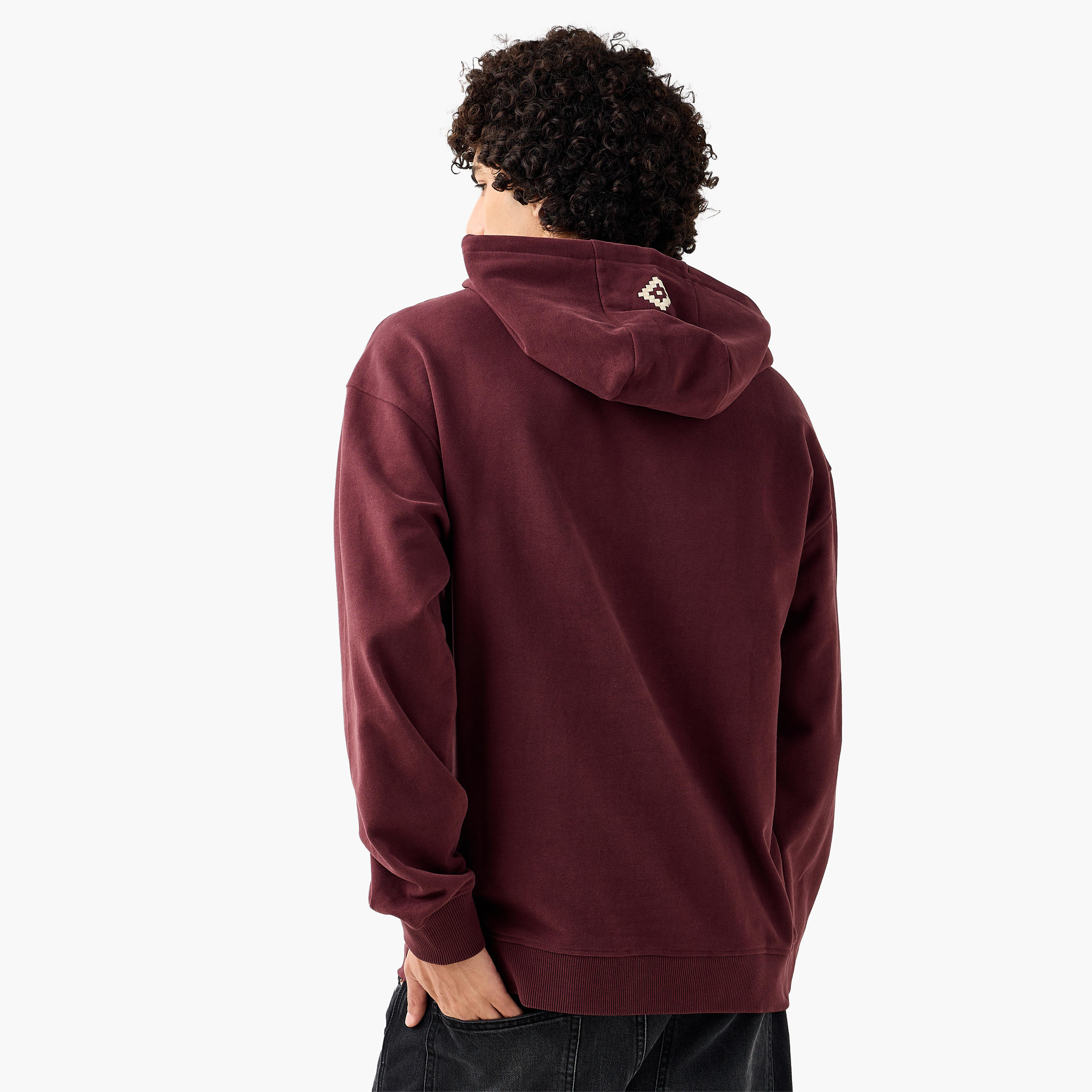 Lee Cooper Men Kangaroo Pocket Cotton Hooded Sweatshirt-men-winterwear-hoodiesandsweatshirts-image-4
