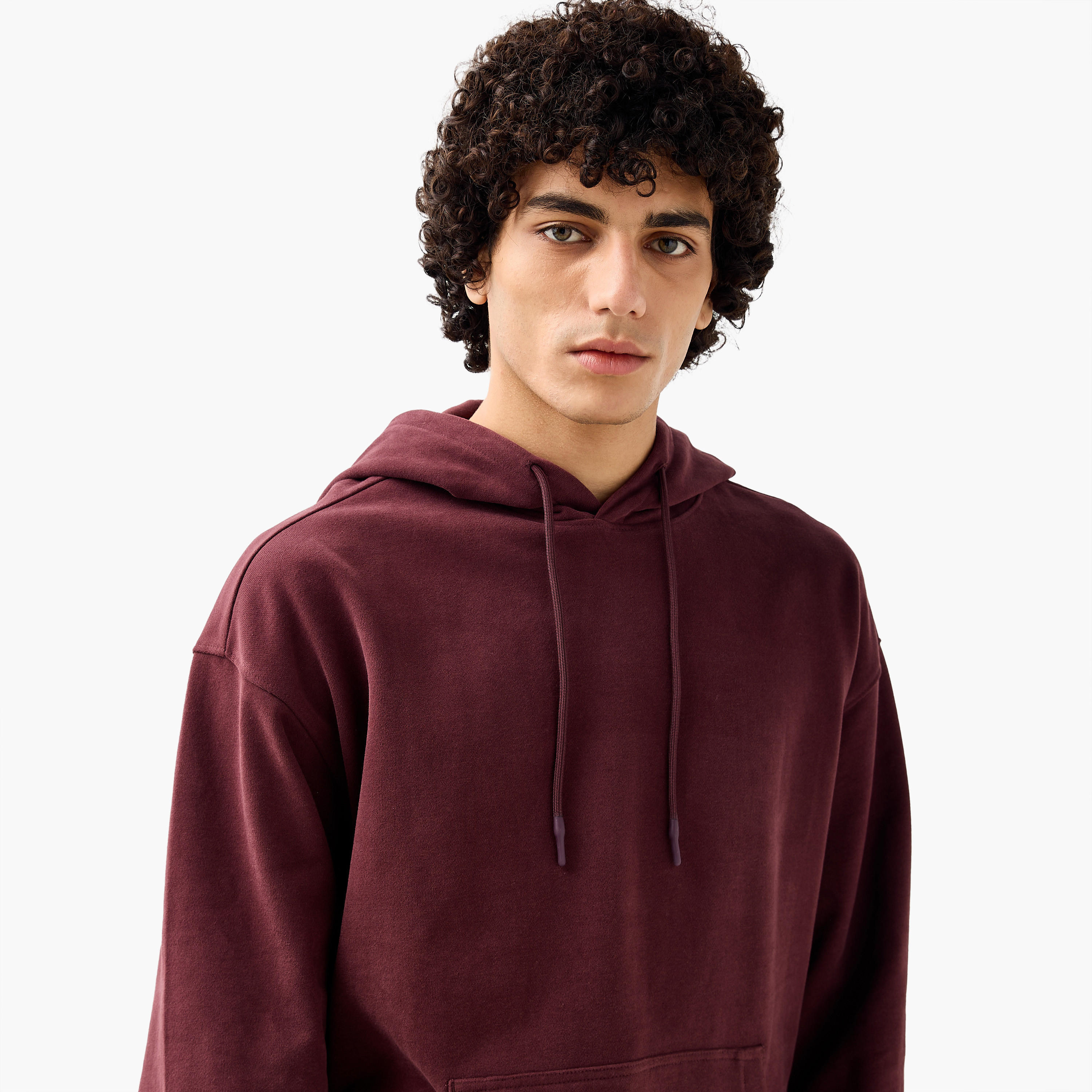 Lee Cooper Men Kangaroo Pocket Cotton Hooded Sweatshirt-men-winterwear-hoodiesandsweatshirts-image-5