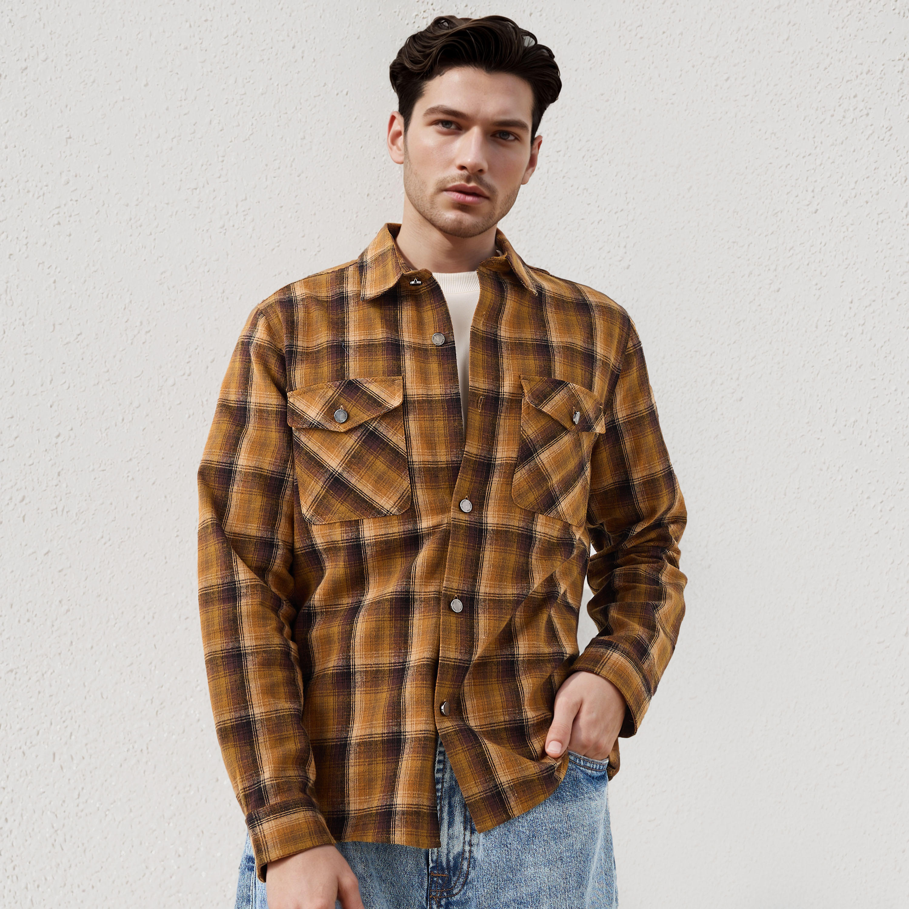 قميص كاروهات من لي كوبر-men-clothing-shirts-image-6