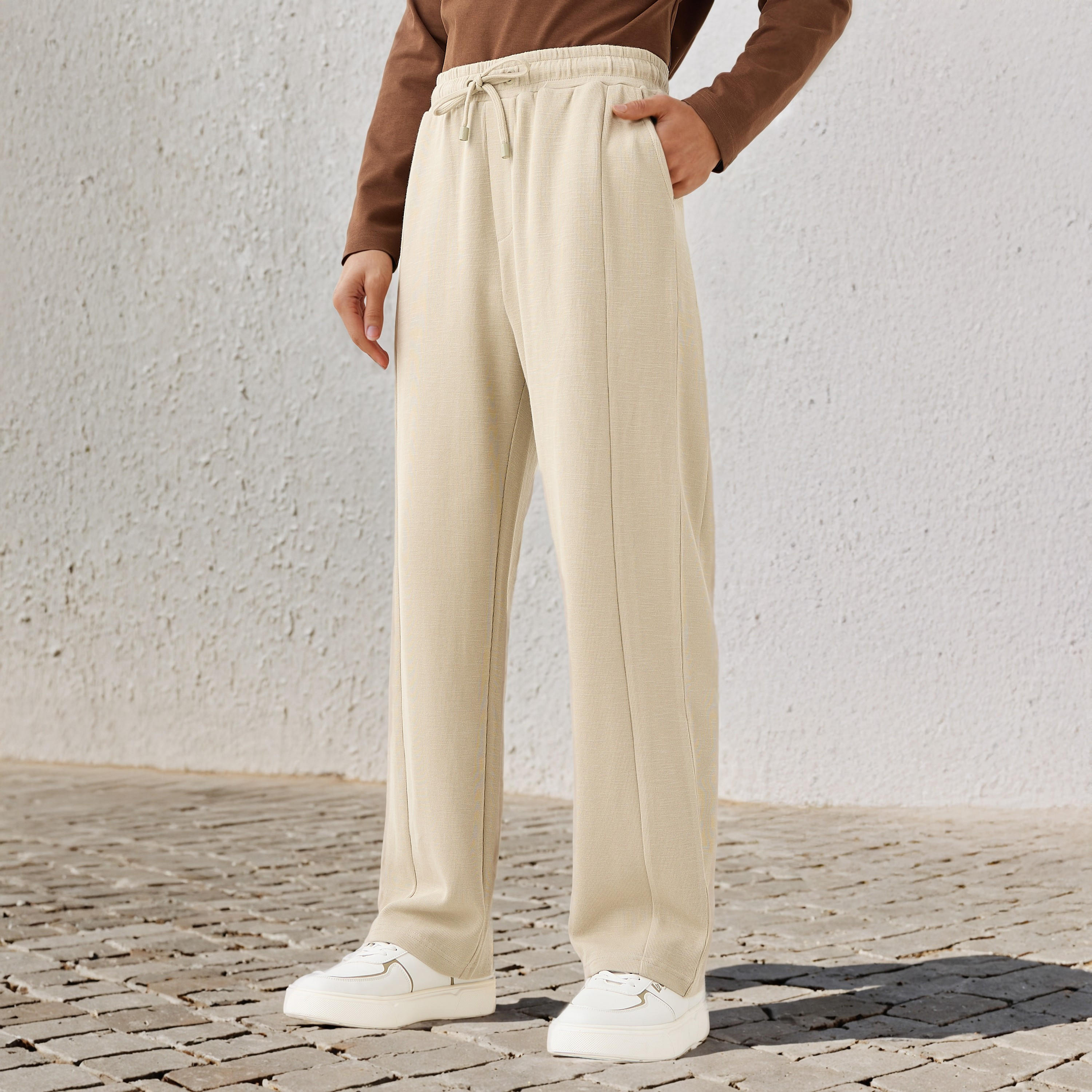 Lee Cooper Men Straight Fit Cotton Pants-men-clothing-bottoms-joggers-image-1