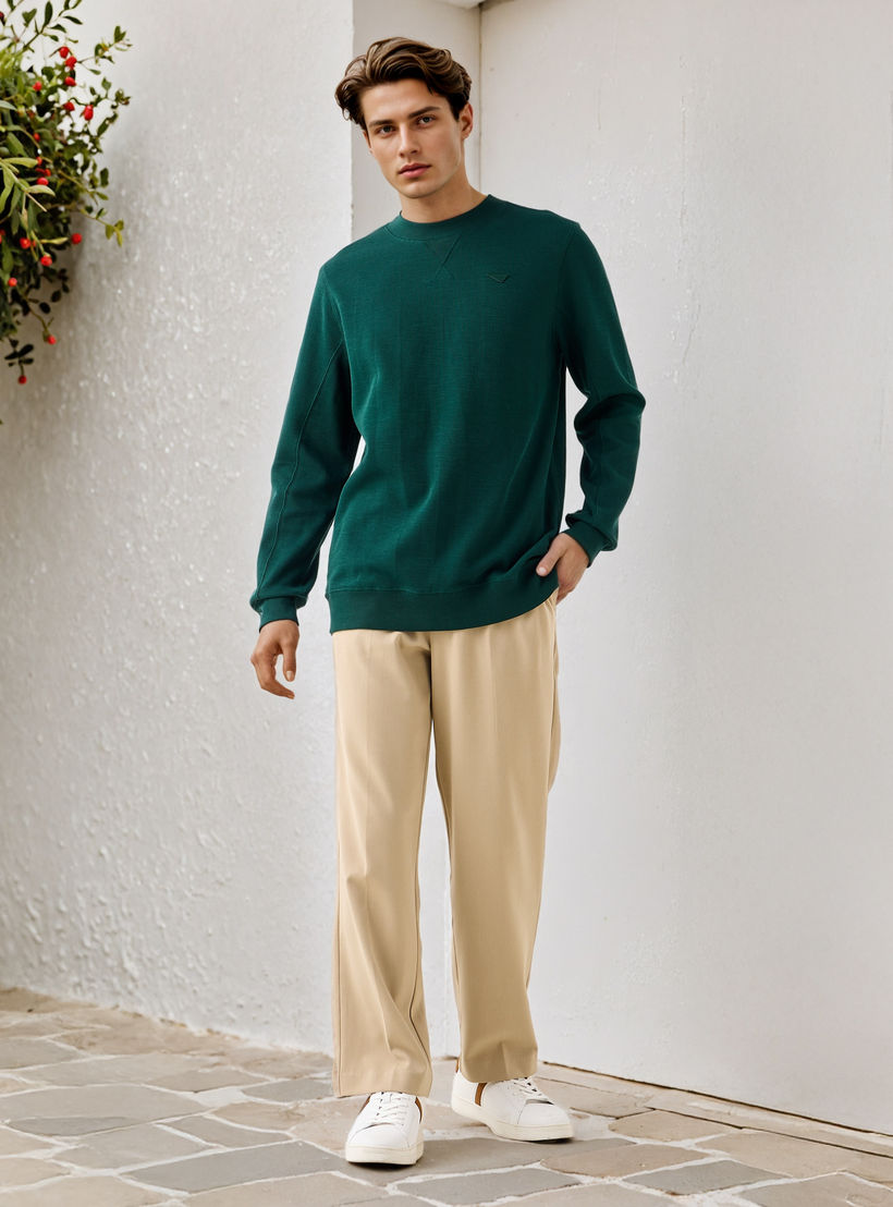 Lee Cooper Textured Sweatshirt-men-winterwear-hoodiesandsweatshirts-image-2