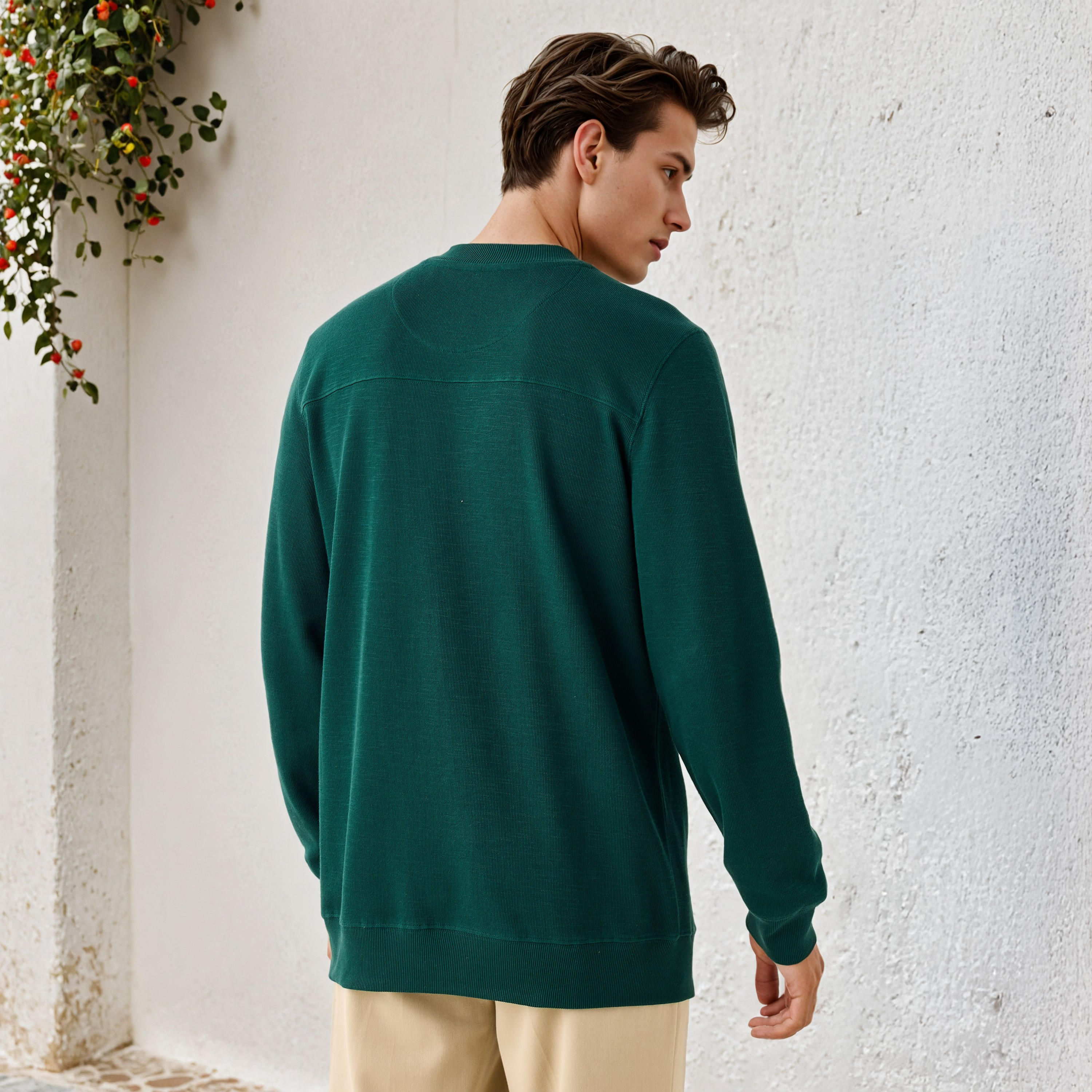 Lee Cooper Textured Sweatshirt-men-winterwear-hoodiesandsweatshirts-image-3