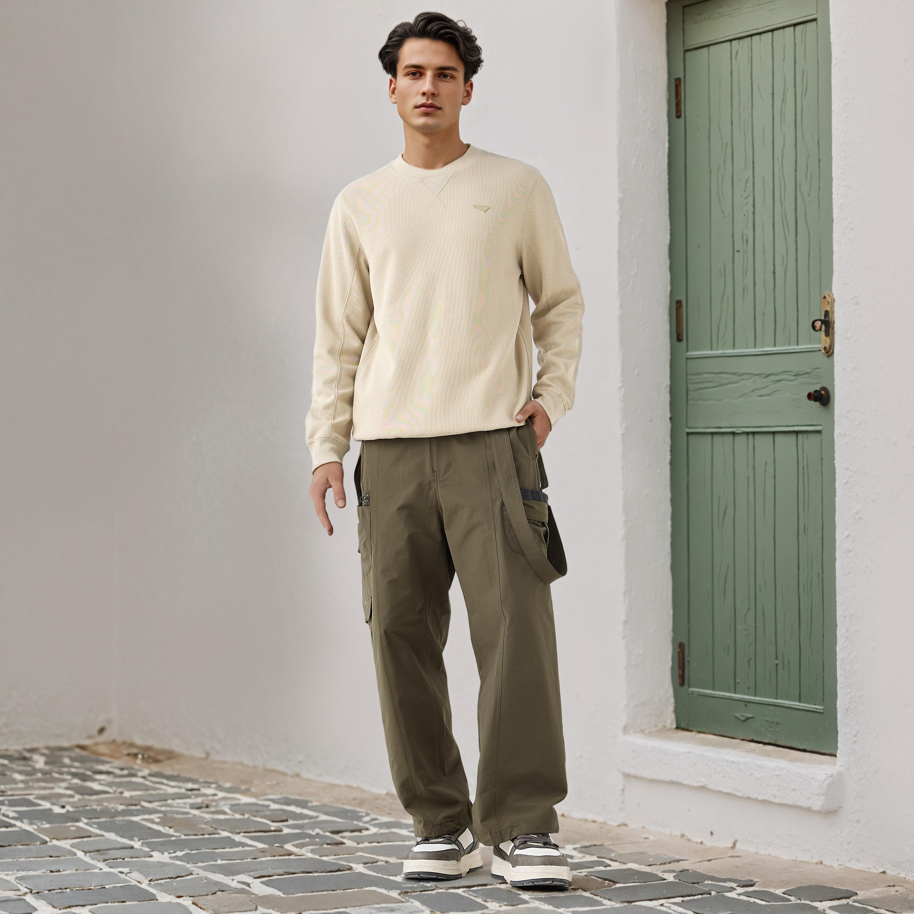 سويت شيرت بارز الملمس من لي كوبر-men-winterwear-hoodiesandsweatshirts-image-2