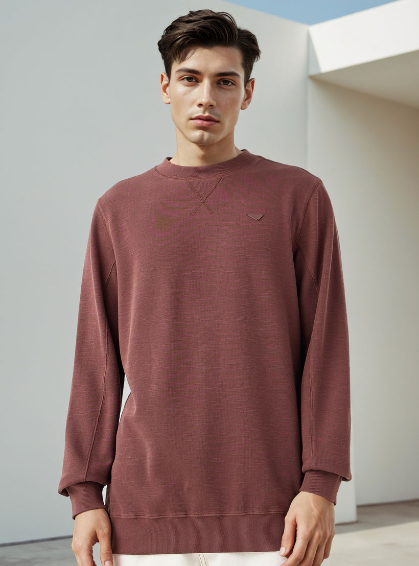 سويت شيرت بارز الملمس من لي كوبر-men-winterwear-hoodiesandsweatshirts-image-1