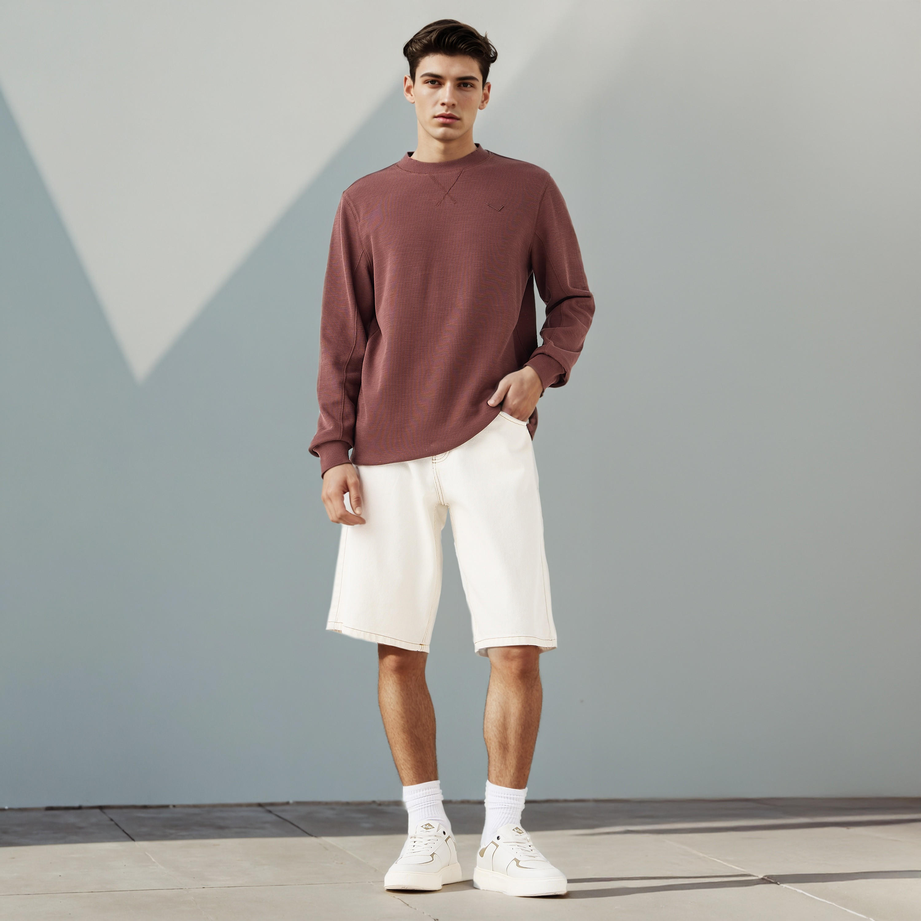 سويت شيرت بارز الملمس من لي كوبر-men-winterwear-hoodiesandsweatshirts-image-2