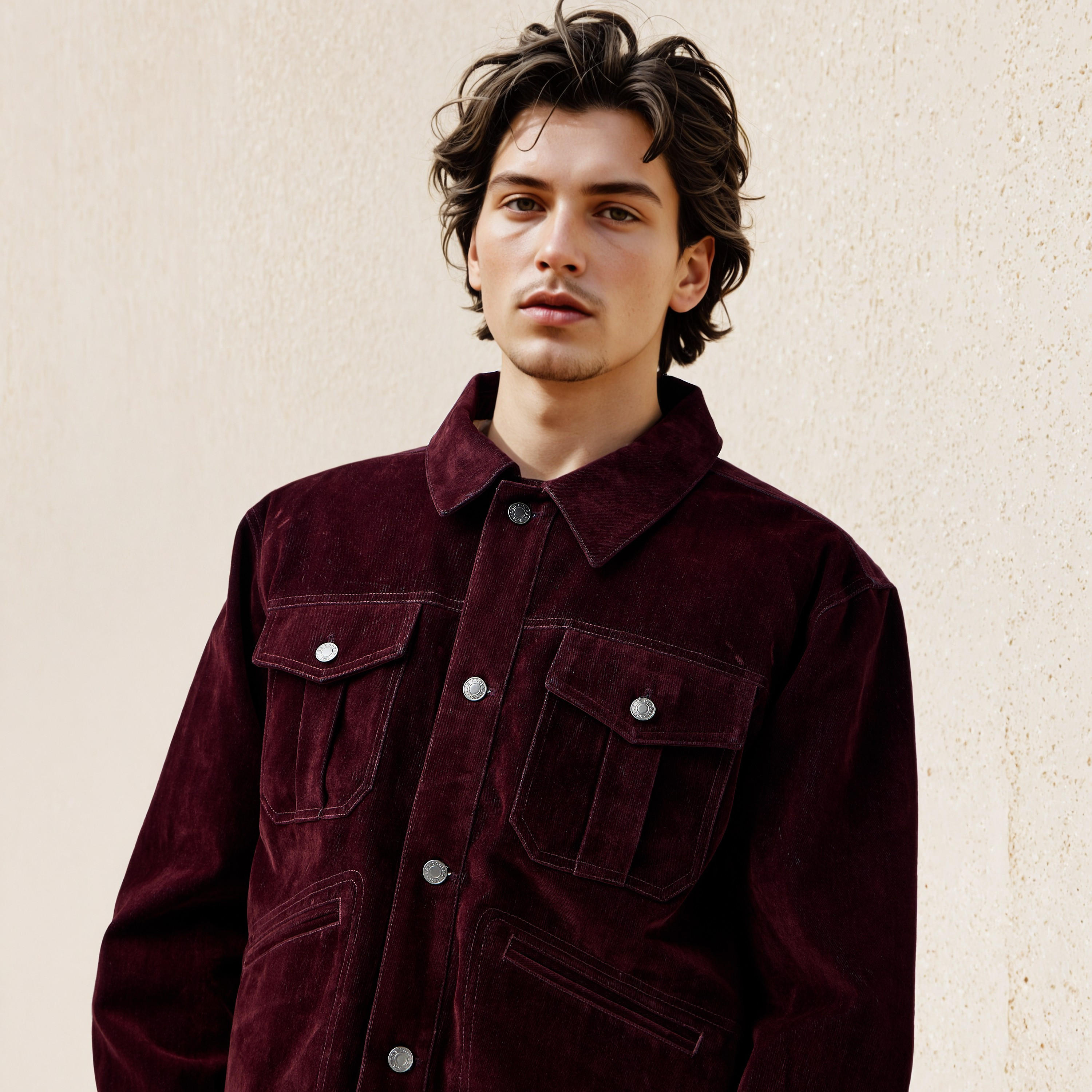 جاكيت تراكر بقصة عادية للرجال من لي كوبر-men-clothing-jacketsandblazers-jackets-image-3