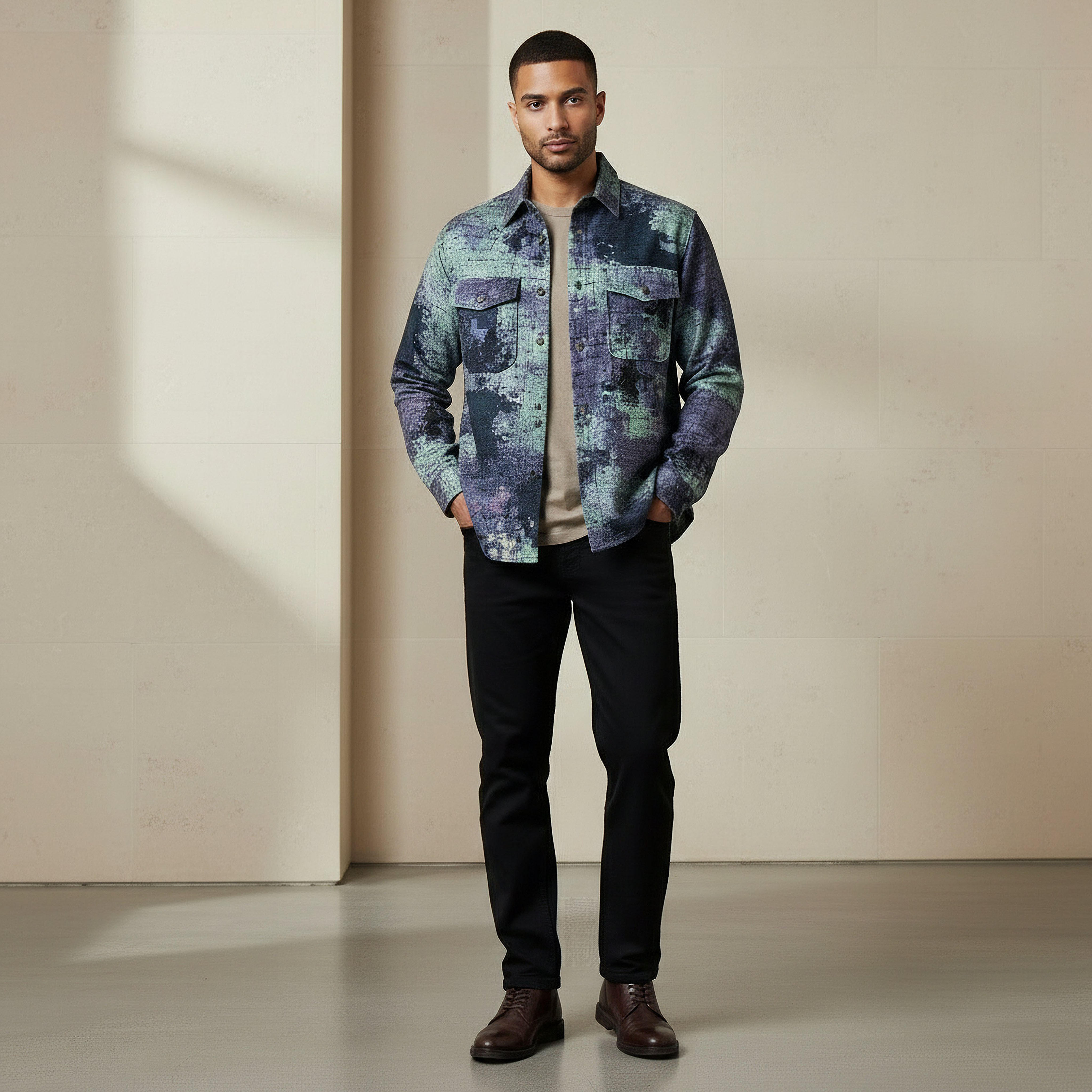 Lee Cooper Men Regular Fit Printed Denim Jacket-men-clothing-jacketsandblazers-jackets-image-2