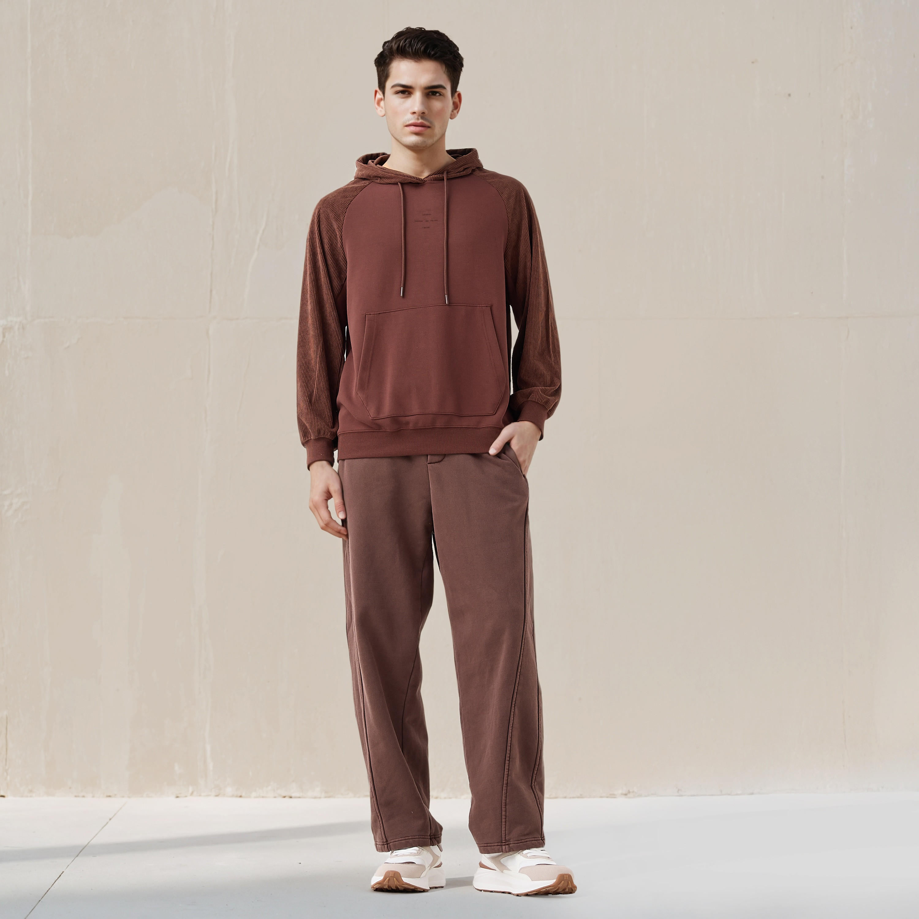 بنطلون رياضي رجالي من مزيج قطني بقصة مريحة من لي كوبر-men-clothing-bottoms-joggers-image-2