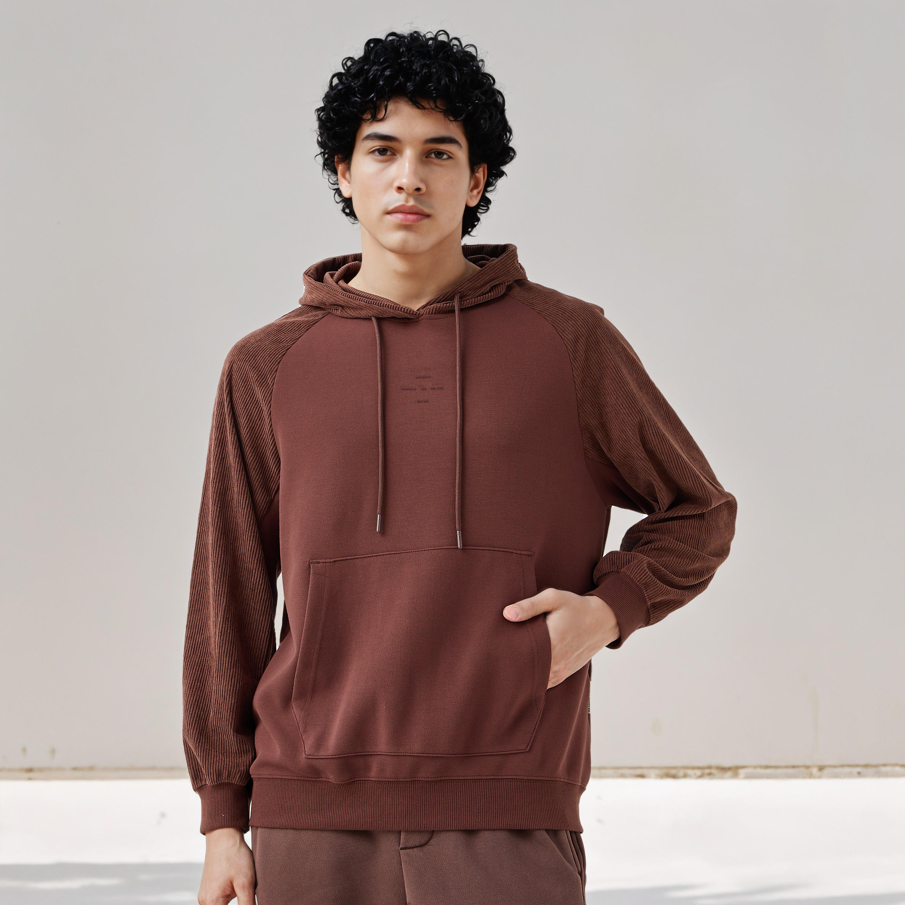 Lee Cooper Men Panelled Hoodie-men-winterwear-hoodiesandsweatshirts-image-1