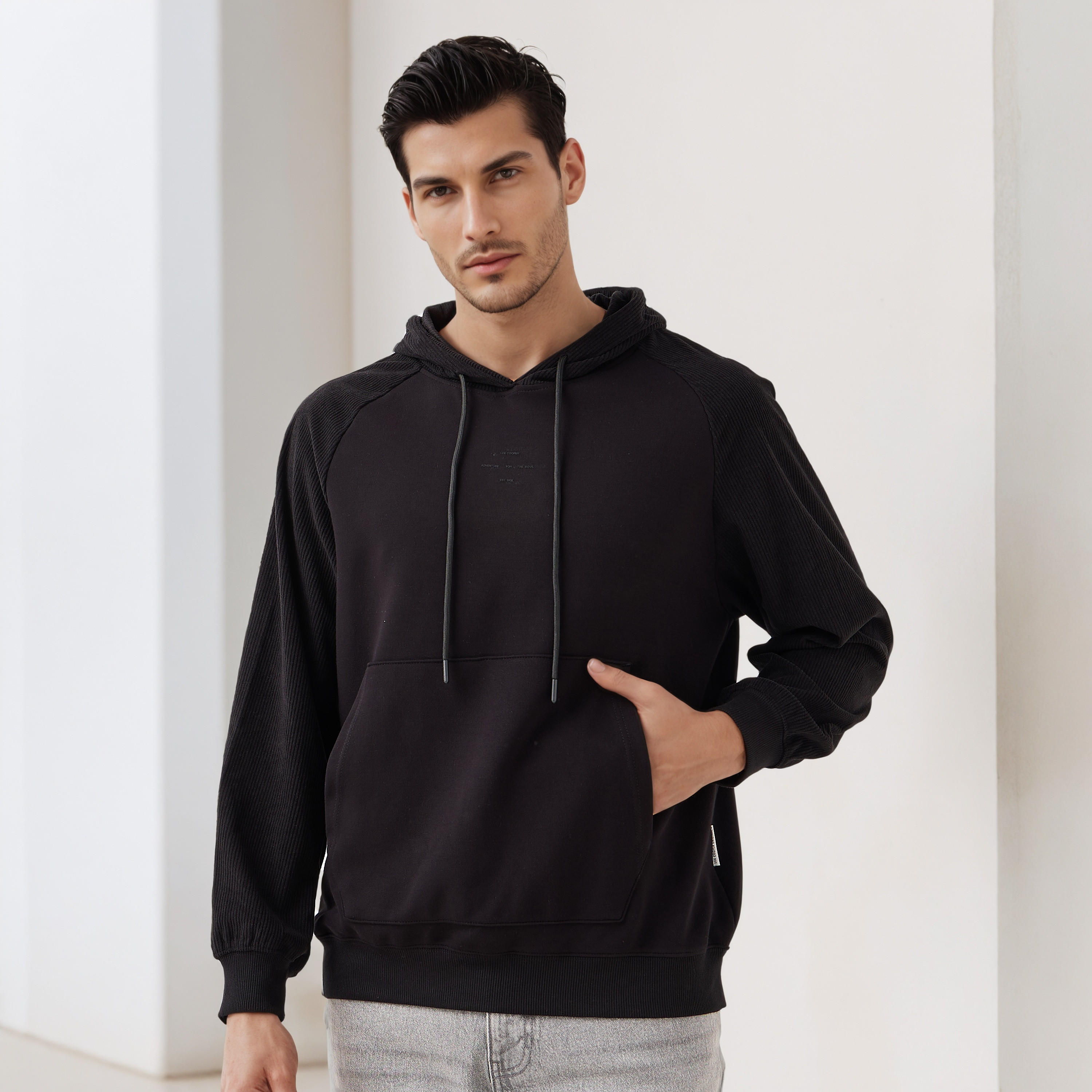 Lee Cooper Men Panelled Hoodie-men-winterwear-hoodiesandsweatshirts-image-5