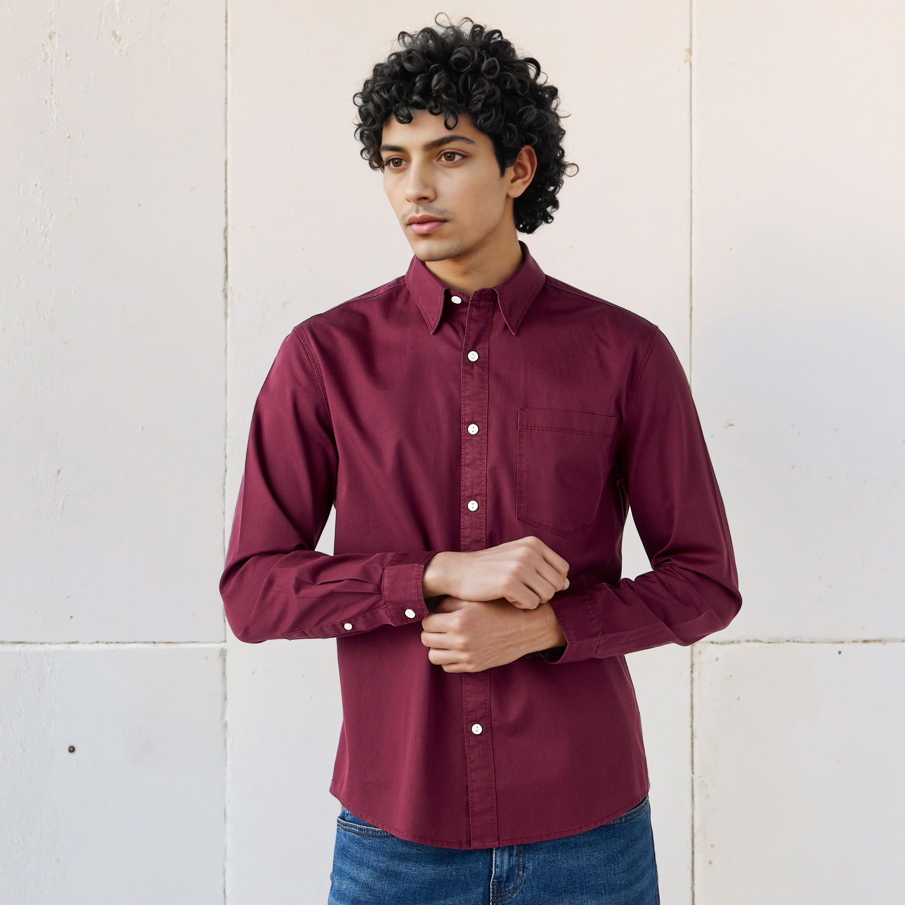 قميص بقصة عادية من لي كوبر-men-clothing-shirts-image-5