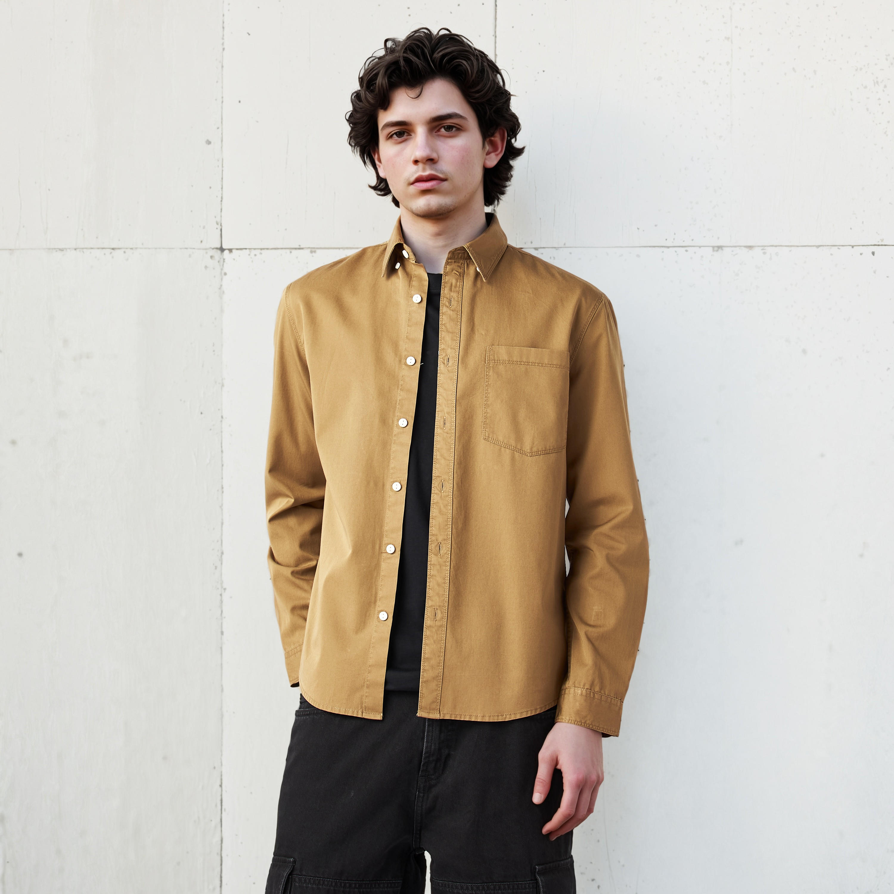قميص بقصة عادية من لي كوبر-men-clothing-shirts-image-6