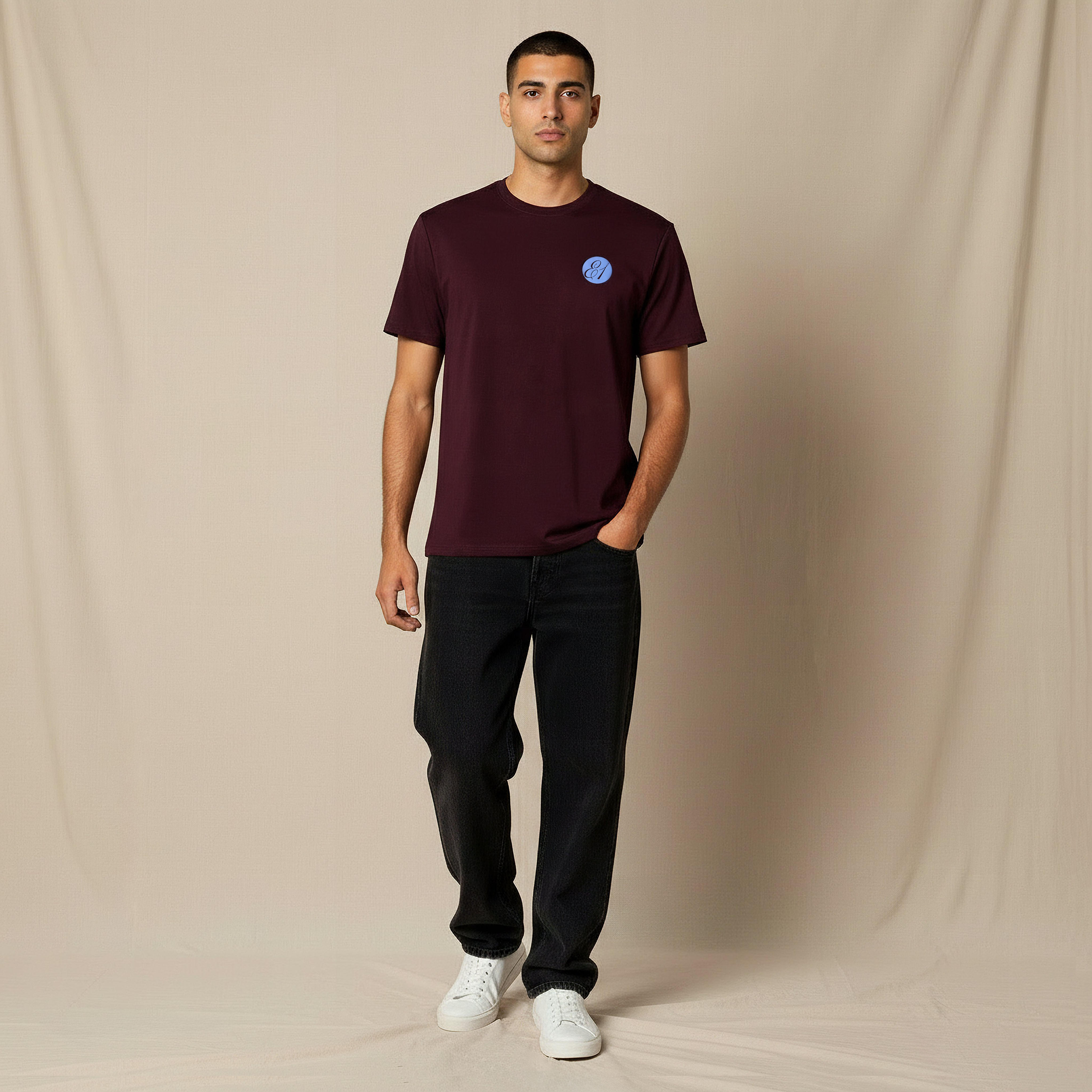 Lee Cooper Men Regular Fit Crew Neck Short Sleeves Logo Print T-shirt-men-clothing-tshirtsandpolos-tshirts-image-2