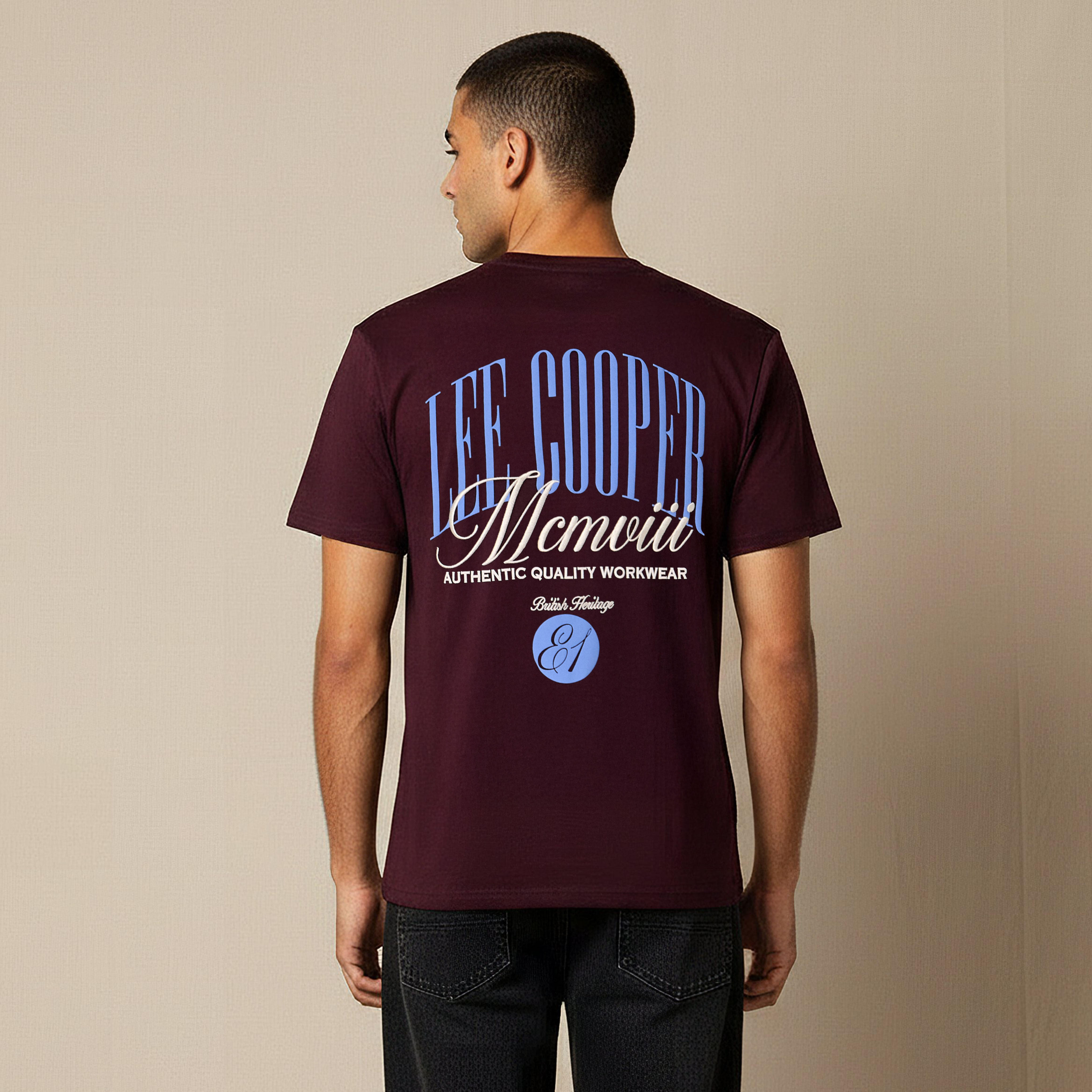 Lee Cooper Men Regular Fit Crew Neck Short Sleeves Logo Print T-shirt-men-clothing-tshirtsandpolos-tshirts-image-3