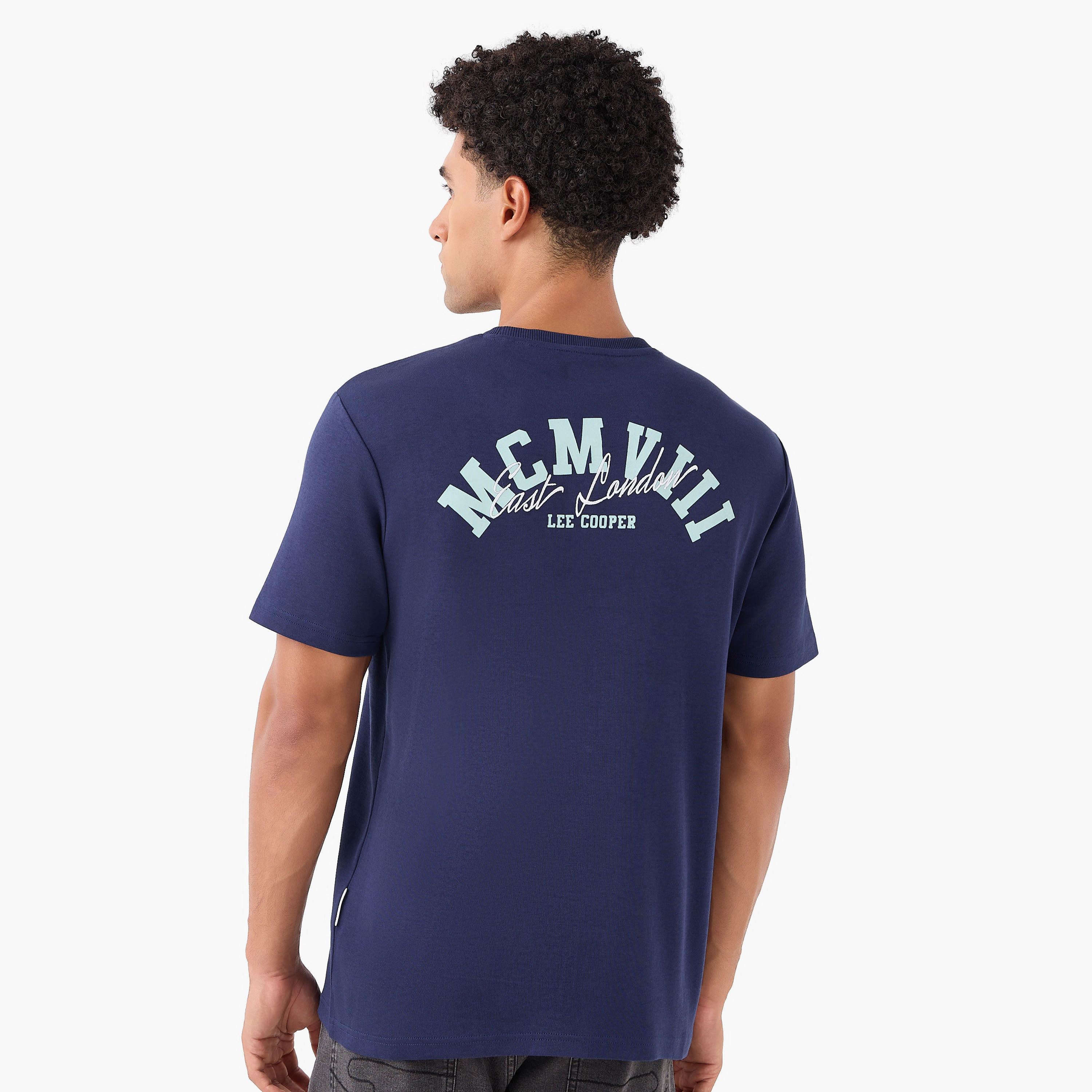 Lee Cooper Men Regular Fit Crew Neck Short Sleeves Logo Print T-shirt-men-clothing-tshirtsandpolos-tshirts-image-1