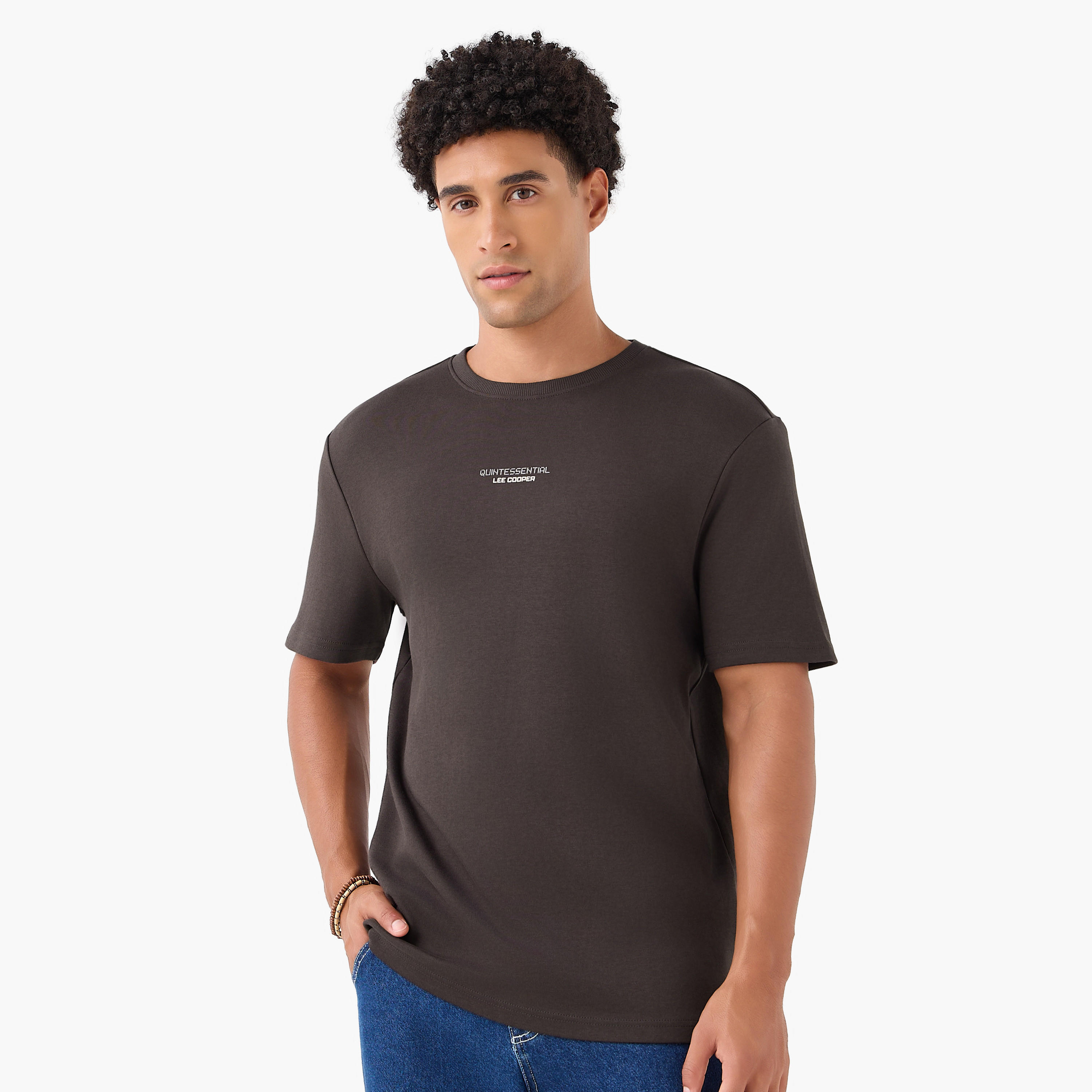 Lee Cooper Men Regular Fit Crew Neck Short Sleeves Logo Print T-shirt-men-clothing-tshirtsandpolos-tshirts-image-1