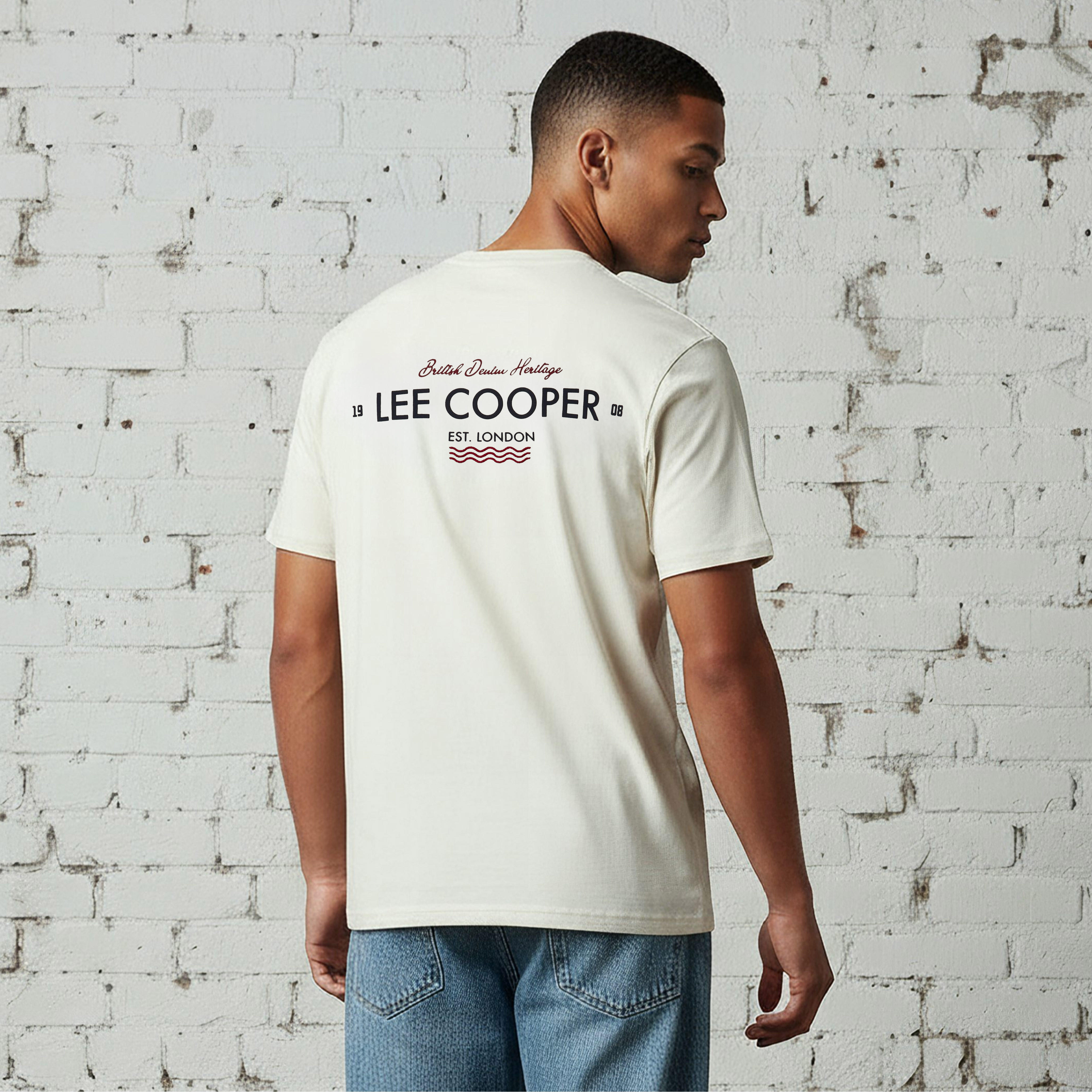 Lee Cooper Men Regular Fit Crew Neck Short Sleeves Logo Embroidered T-shirt-men-clothing-tshirtsandpolos-tshirts-image-3