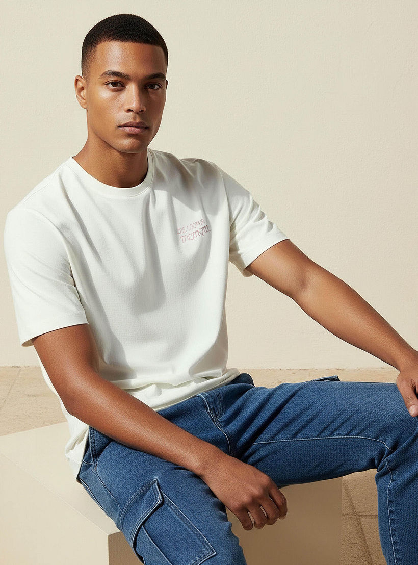 Lee Cooper Men Regular Fit Crew Neck Short Sleeves Logo Print T-shirt-men-clothing-tshirtsandpolos-tshirts-image-1