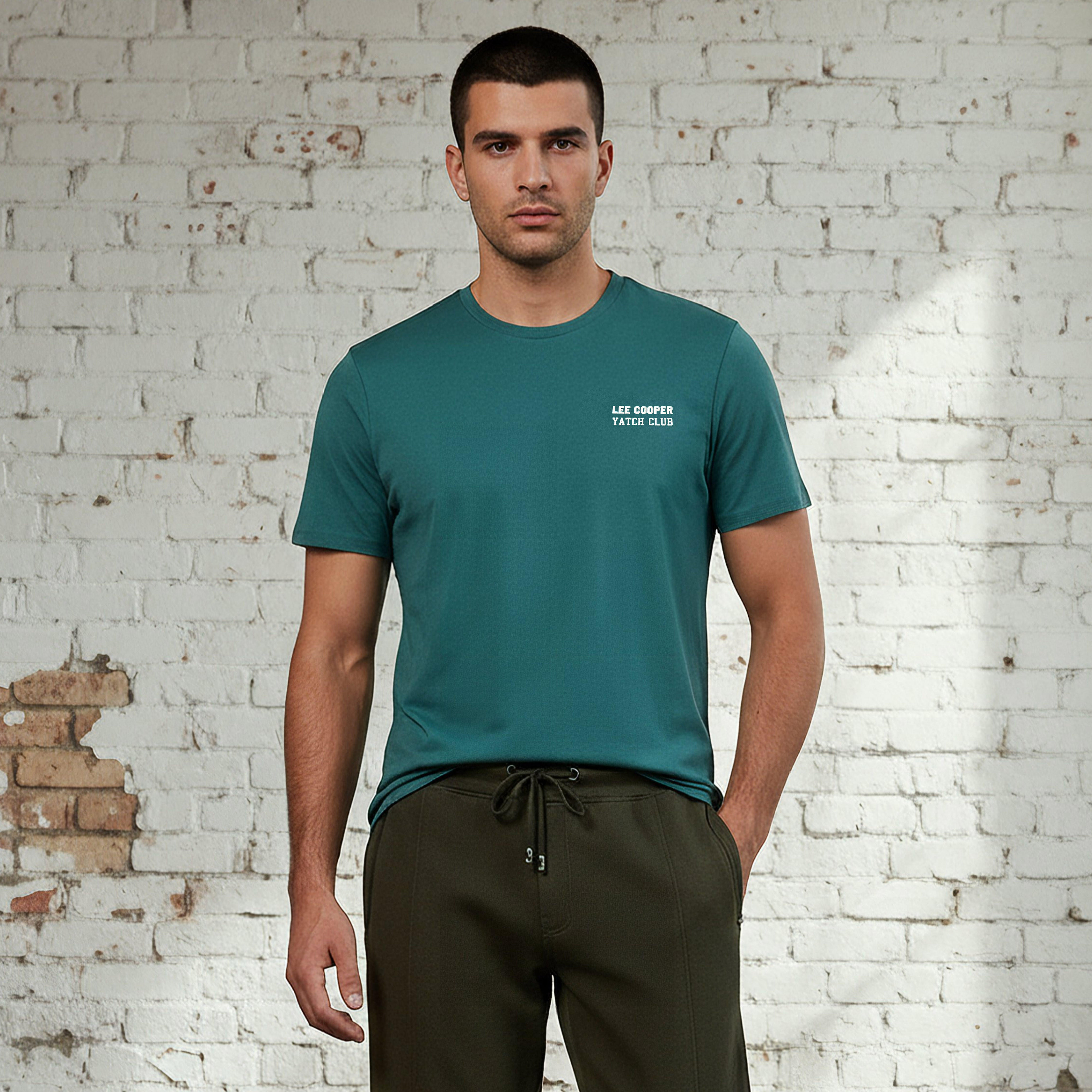 Lee Cooper Men Regular Fit Crew Neck Short Sleeves Graphic Print T-shirt-men-clothing-tshirtsandpolos-tshirts-image-1