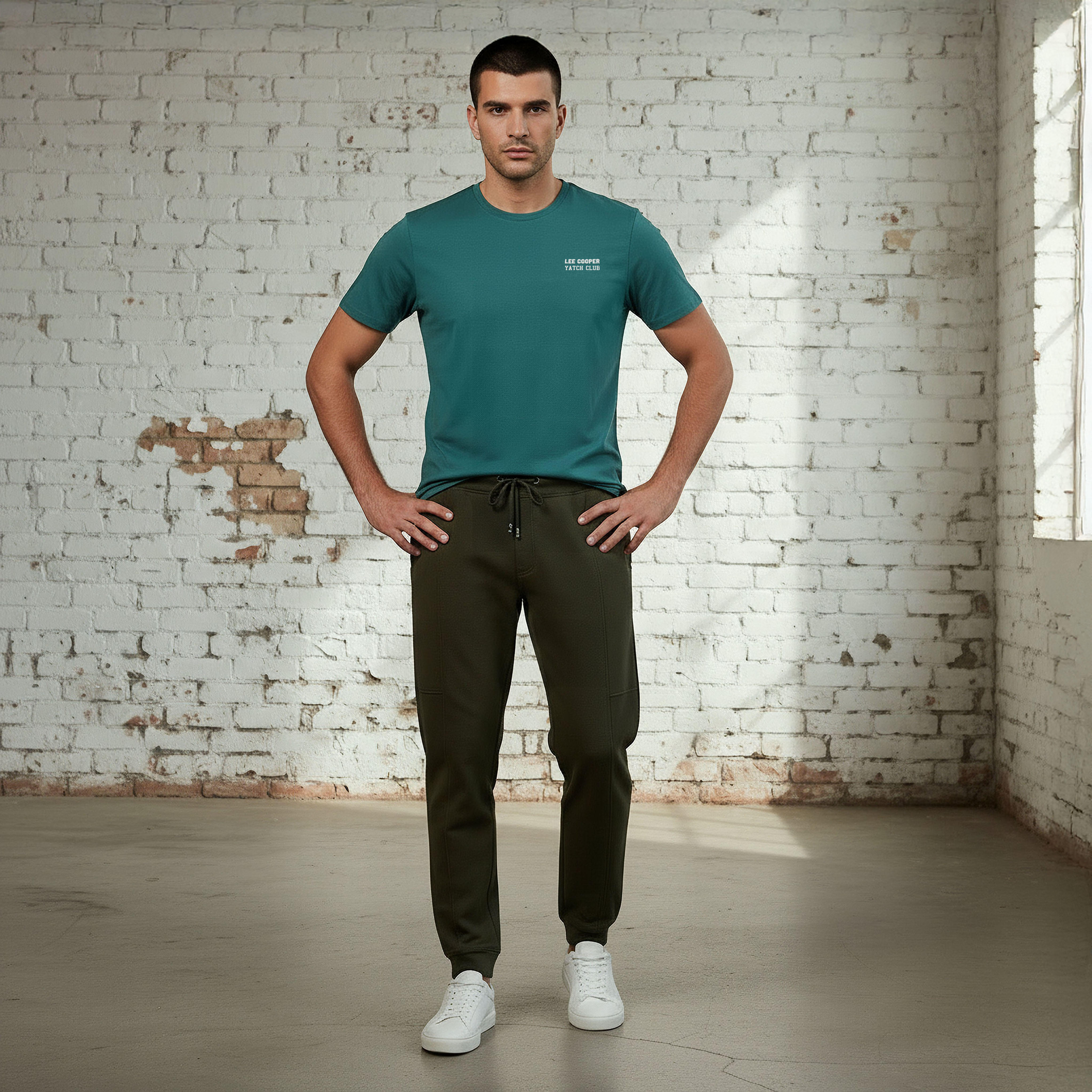 Lee Cooper Men Regular Fit Crew Neck Short Sleeves Graphic Print T-shirt-men-clothing-tshirtsandpolos-tshirts-image-2