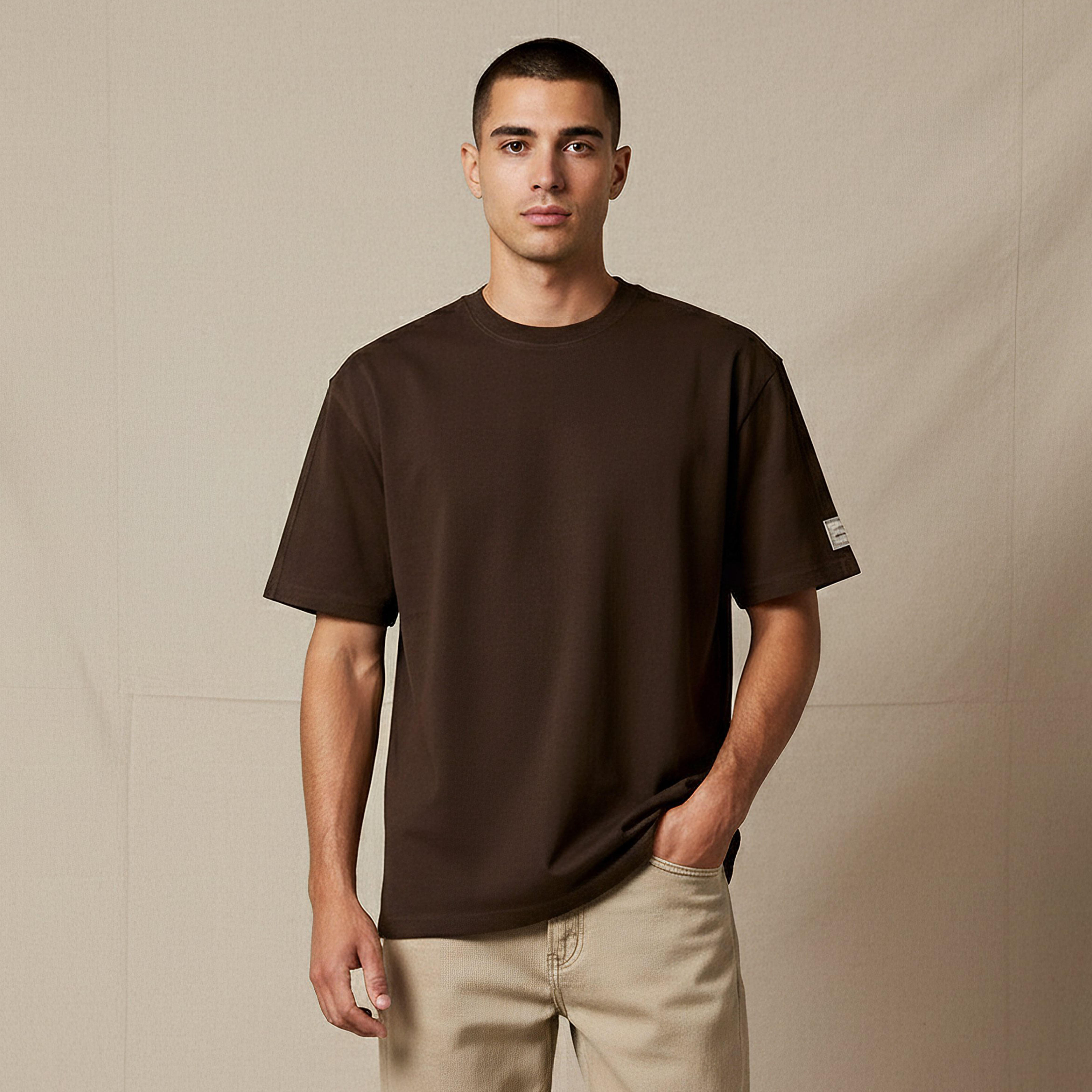 Lee Cooper Men Crew Neck Short Sleeves Graphic T-shirt-men-clothing-tshirtsandpolos-tshirts-image-1