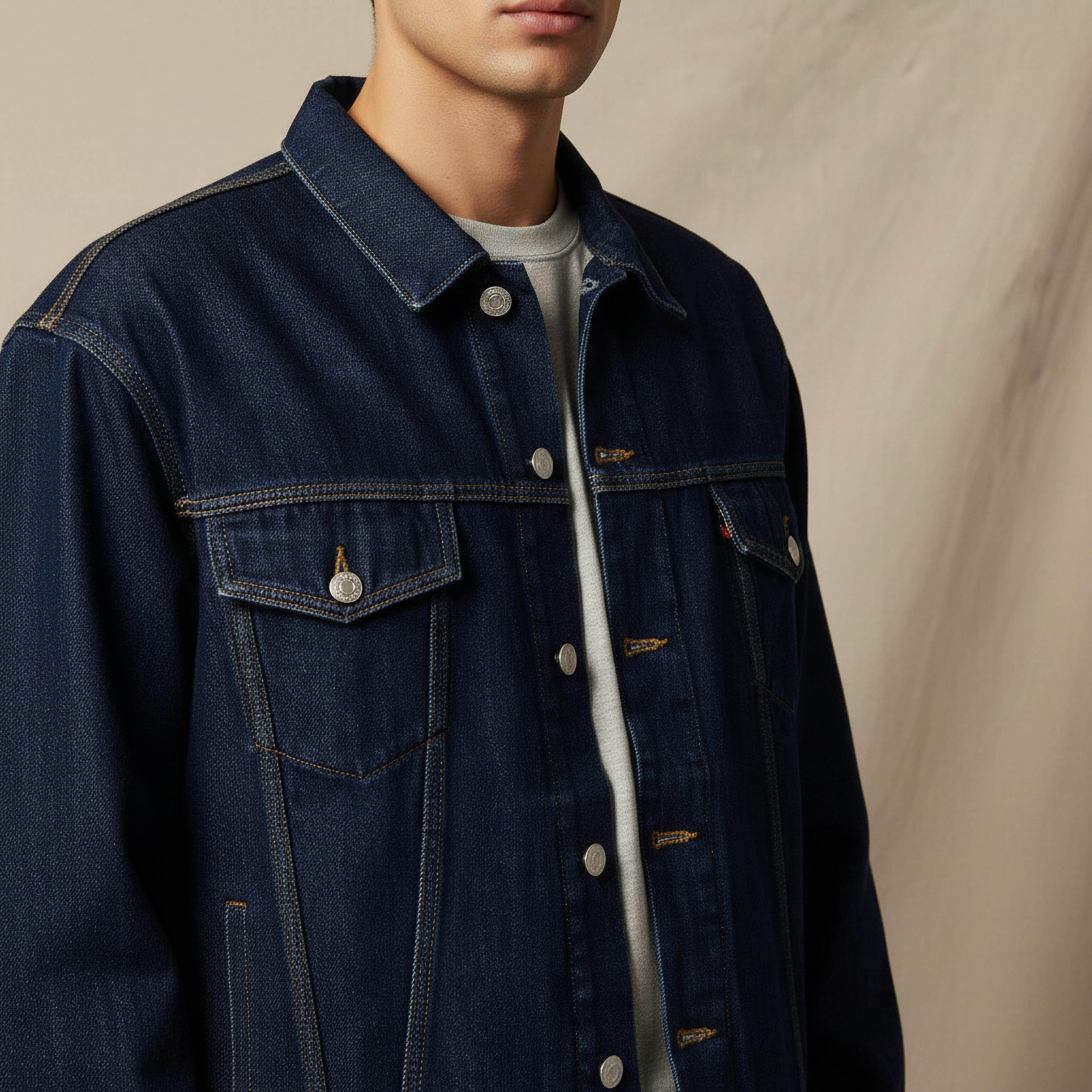 Lee Cooper Men Regular Fit Denim Trucker Jacket-men-clothing-jacketsandblazers-jackets-image-4
