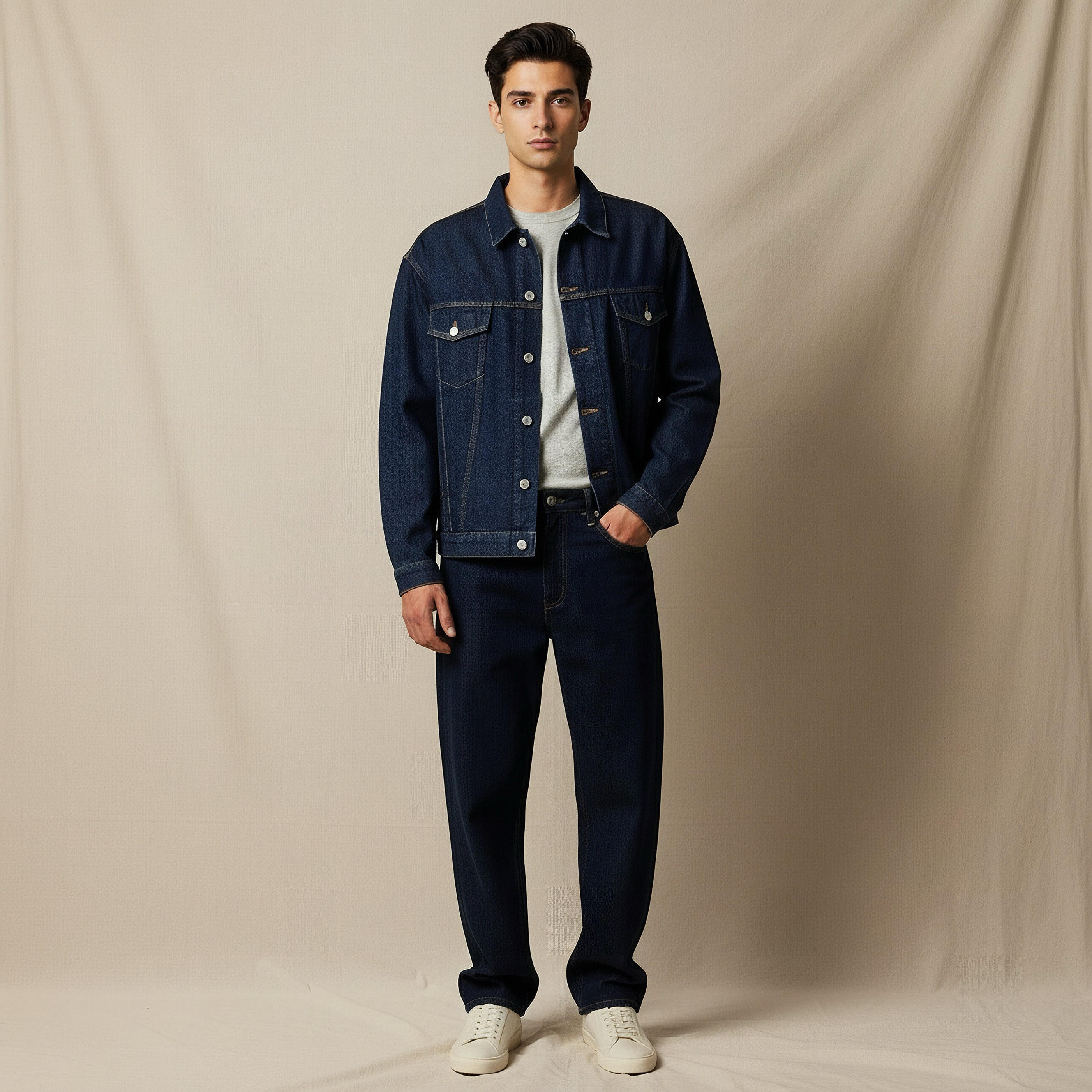 Lee Cooper Men Regular Fit Denim Trucker Jacket-men-clothing-jacketsandblazers-jackets-image-5