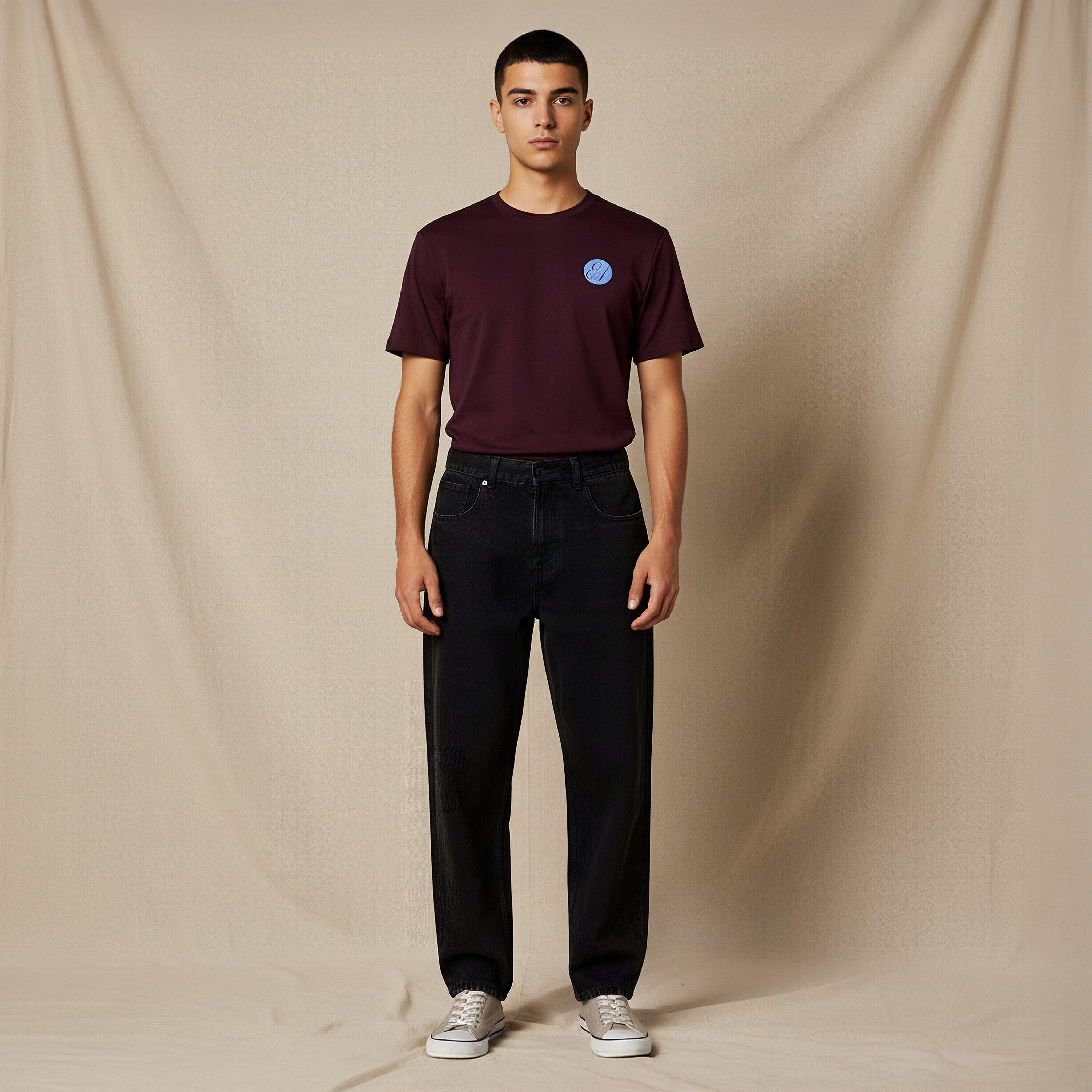 بنطلون جينز رجالي بقصة باجي وخصر متوسط الارتفاع من لي كوبر-men-clothing-bottoms-jeans-image-2