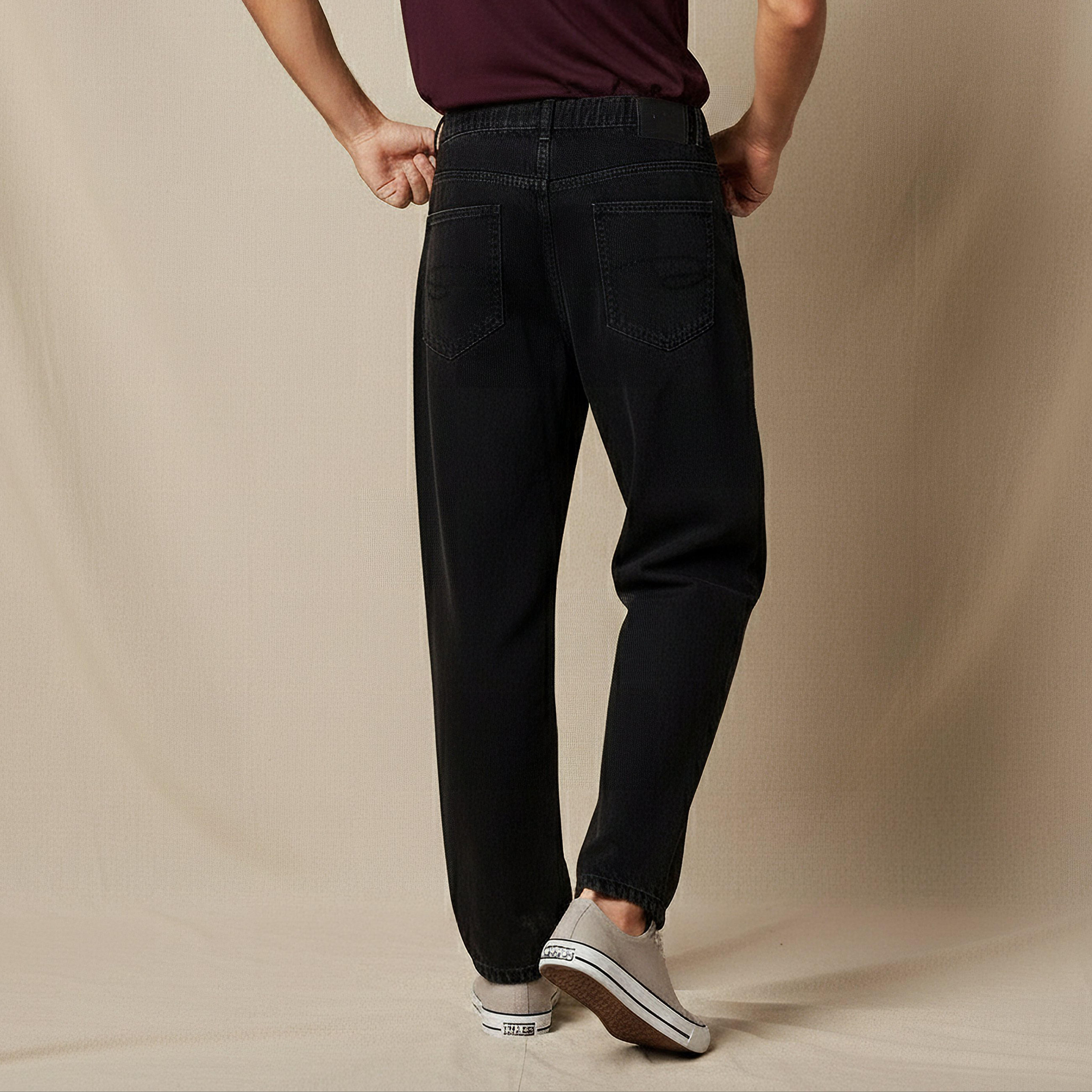 بنطلون جينز رجالي بقصة باجي وخصر متوسط الارتفاع من لي كوبر-men-clothing-bottoms-jeans-image-3