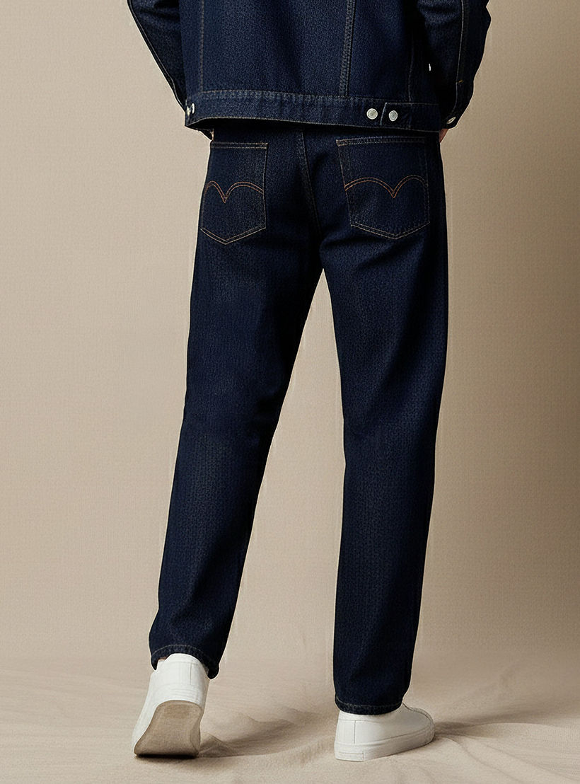 بنطلون جينز رجالي بقصة باجي وخصر متوسط الارتفاع من لي كوبر-men-clothing-bottoms-jeans-image-3