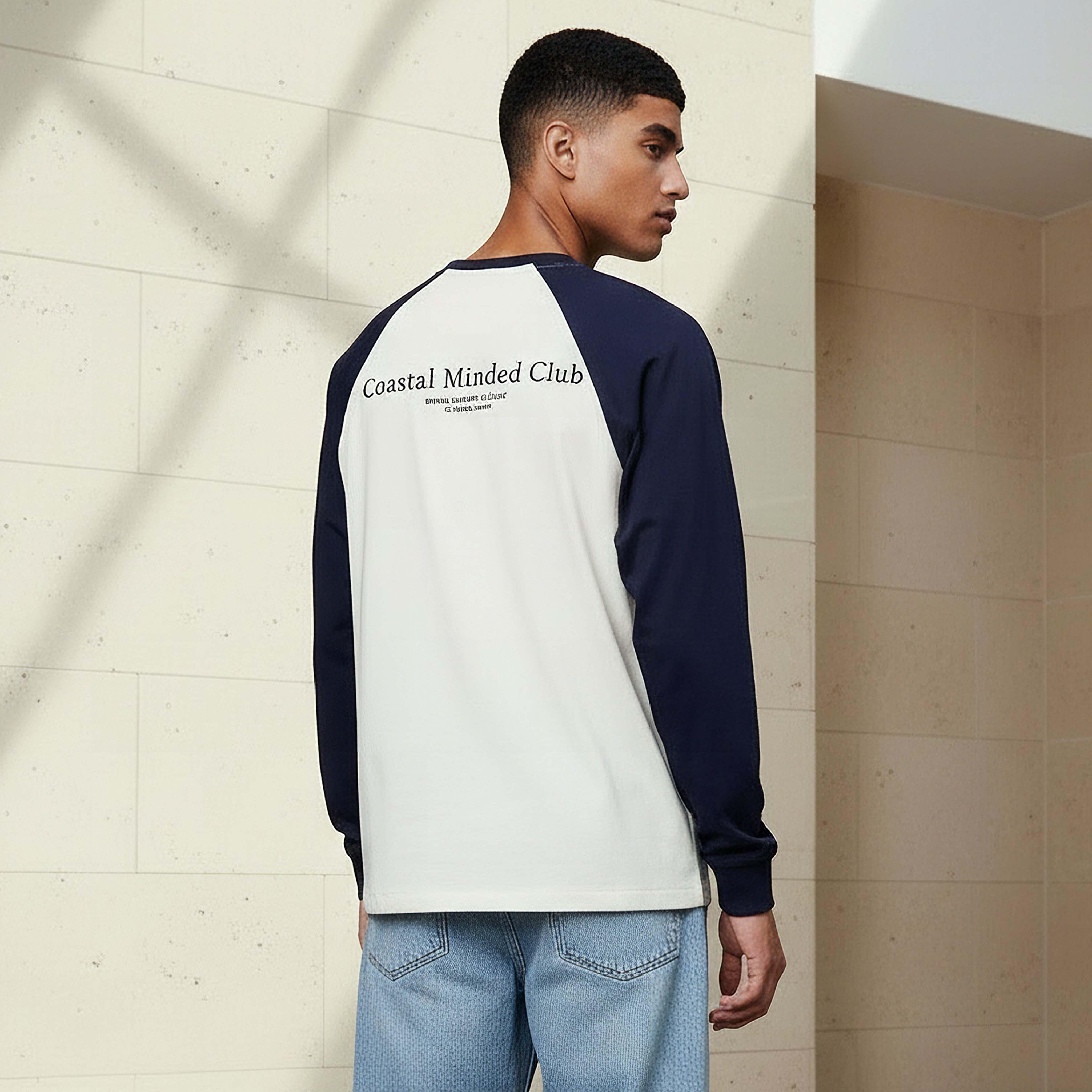 Lee Cooper Men Regular Fit Crew Neck Raglan Sleeves T-shirt-men-clothing-tshirtsandpolos-tshirts-image-3