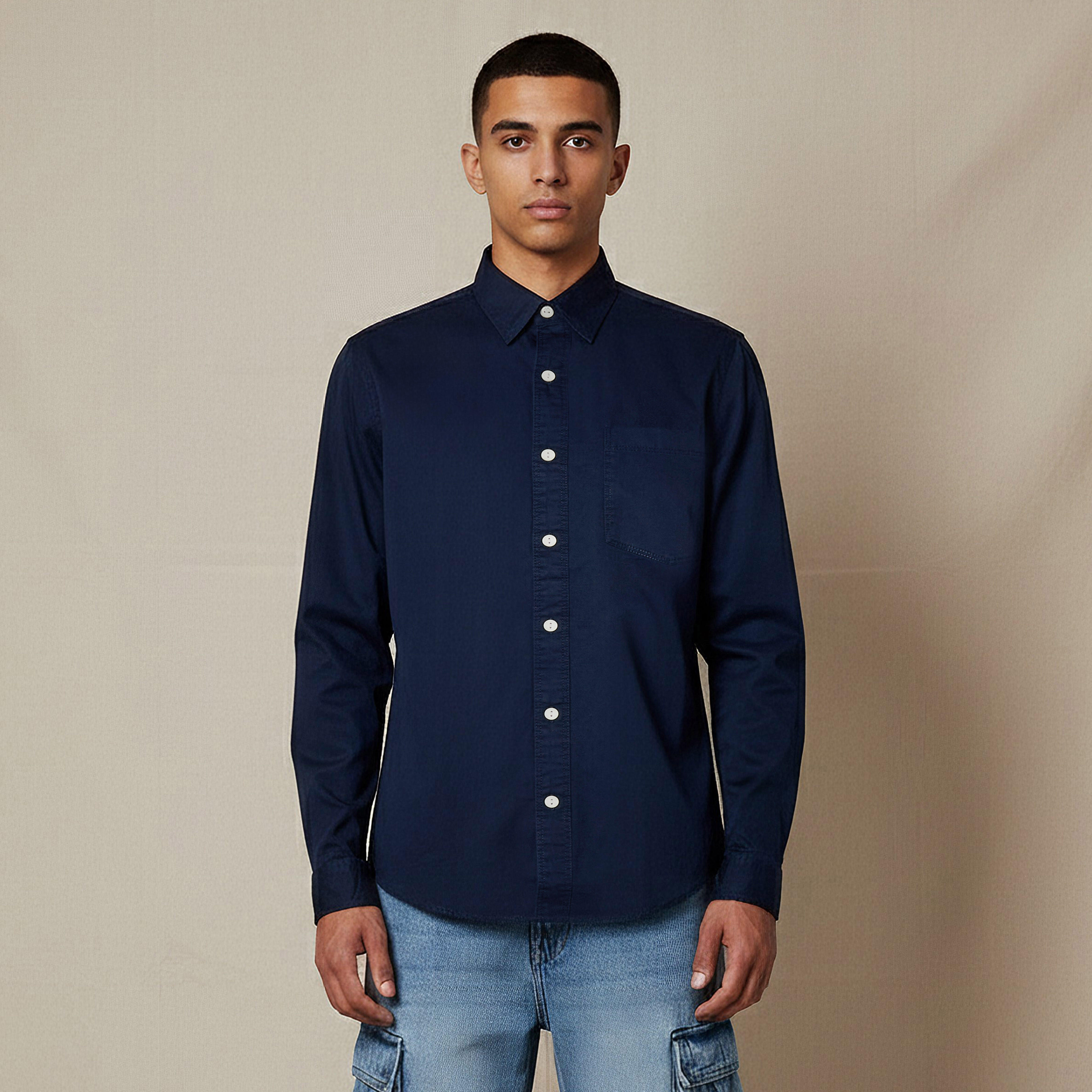 Lee Cooper Men Regular Fit Long Sleeve Shirt-men-clothing-shirts-image-1