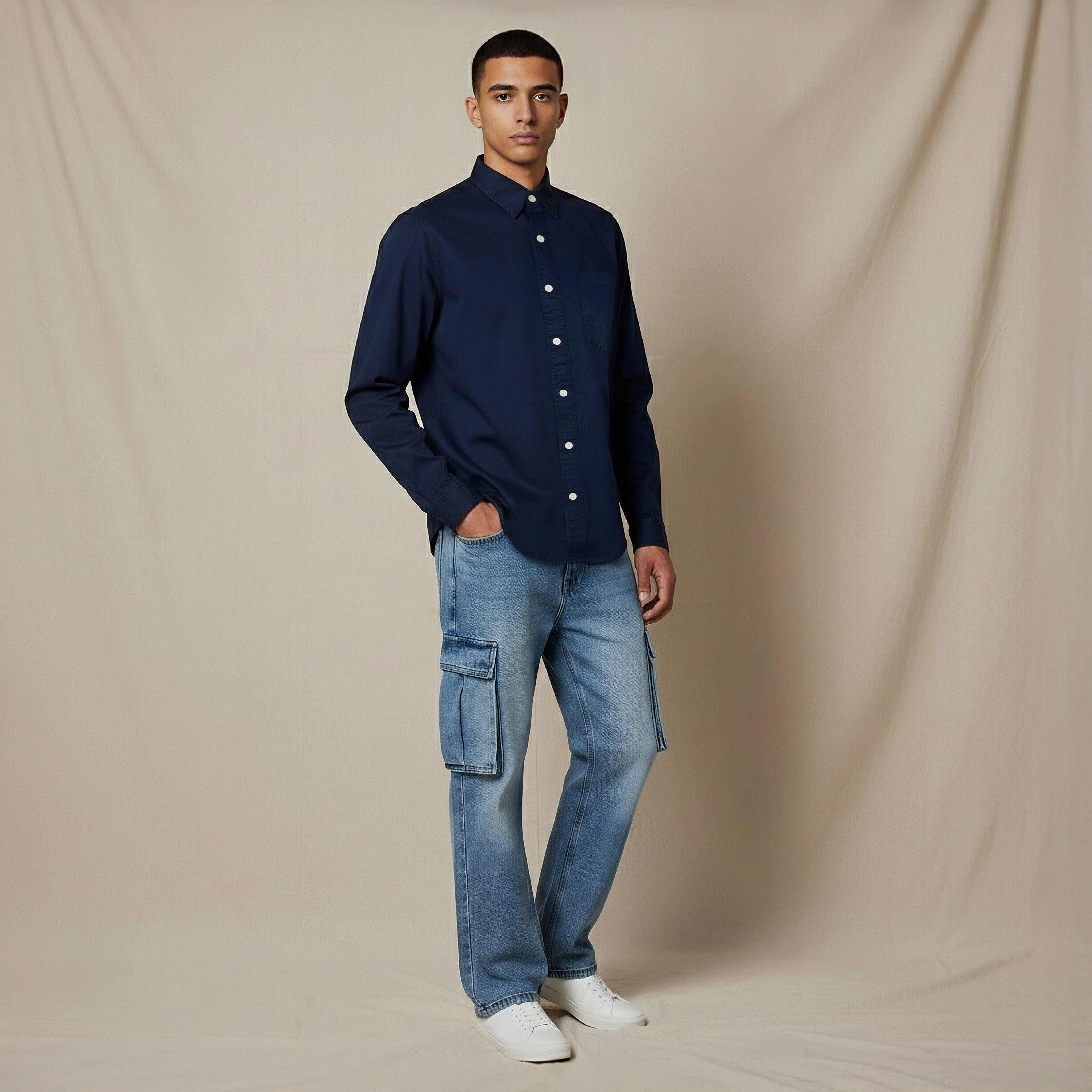 Lee Cooper Men Regular Fit Long Sleeve Shirt-men-clothing-shirts-image-5