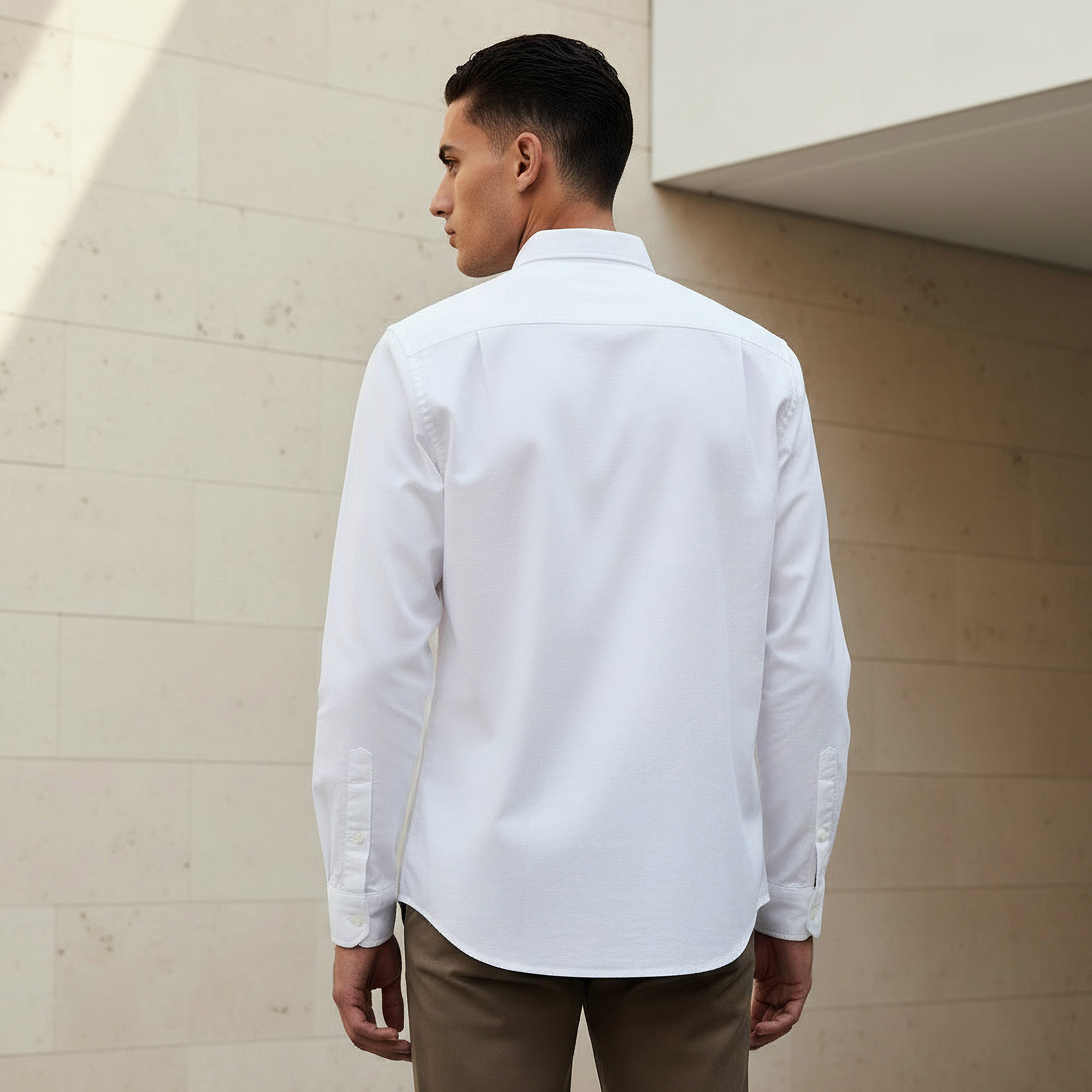 قميص رجالي بأكمام طويلة وقصة عادية من لي كوبر-men-clothing-shirts-image-3