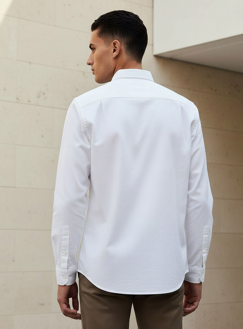 قميص رجالي بأكمام طويلة وقصة عادية من لي كوبر-men-clothing-shirts-image-3