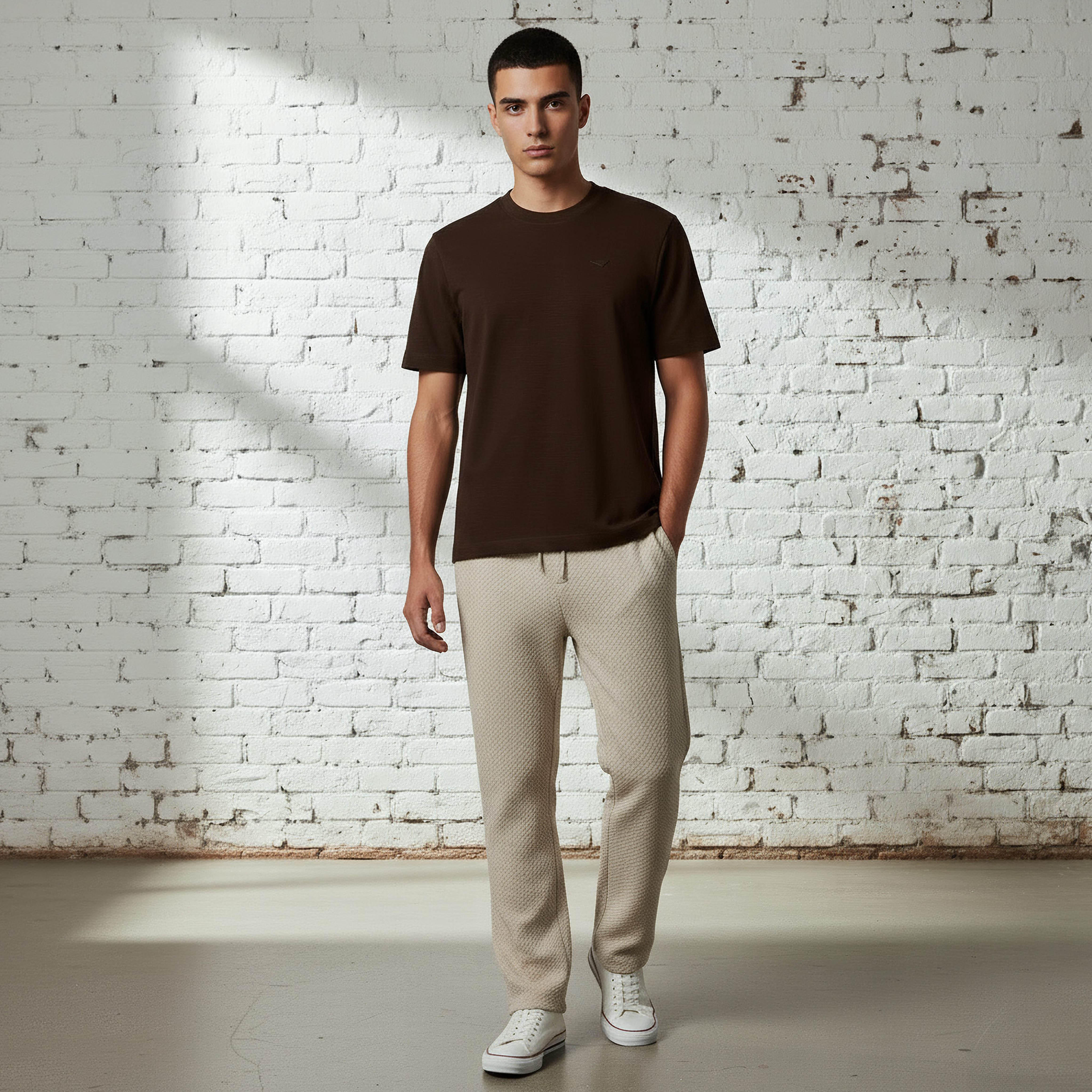 Lee Cooper Men Regular Fit Crew Neck Short Sleeves Applique T-shirt-men-clothing-tshirtsandpolos-tshirts-image-2