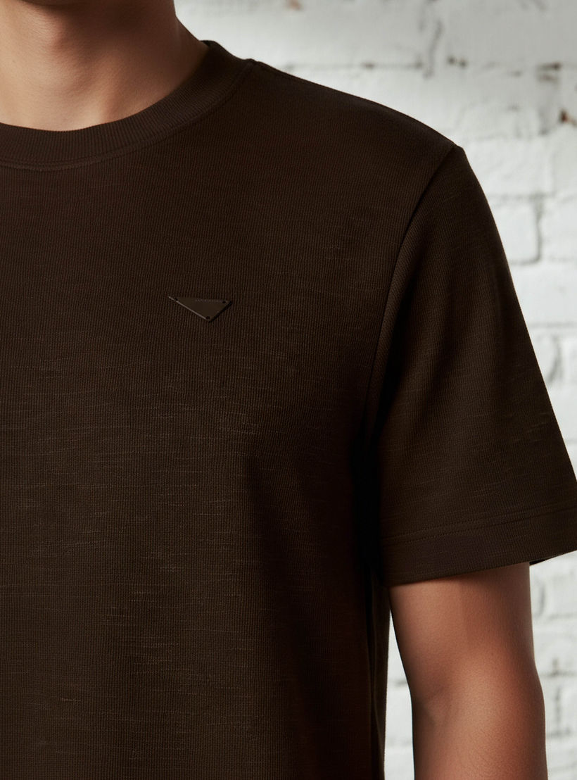 Lee Cooper Men Regular Fit Crew Neck Short Sleeves Applique T-shirt-men-clothing-tshirtsandpolos-tshirts-image-4