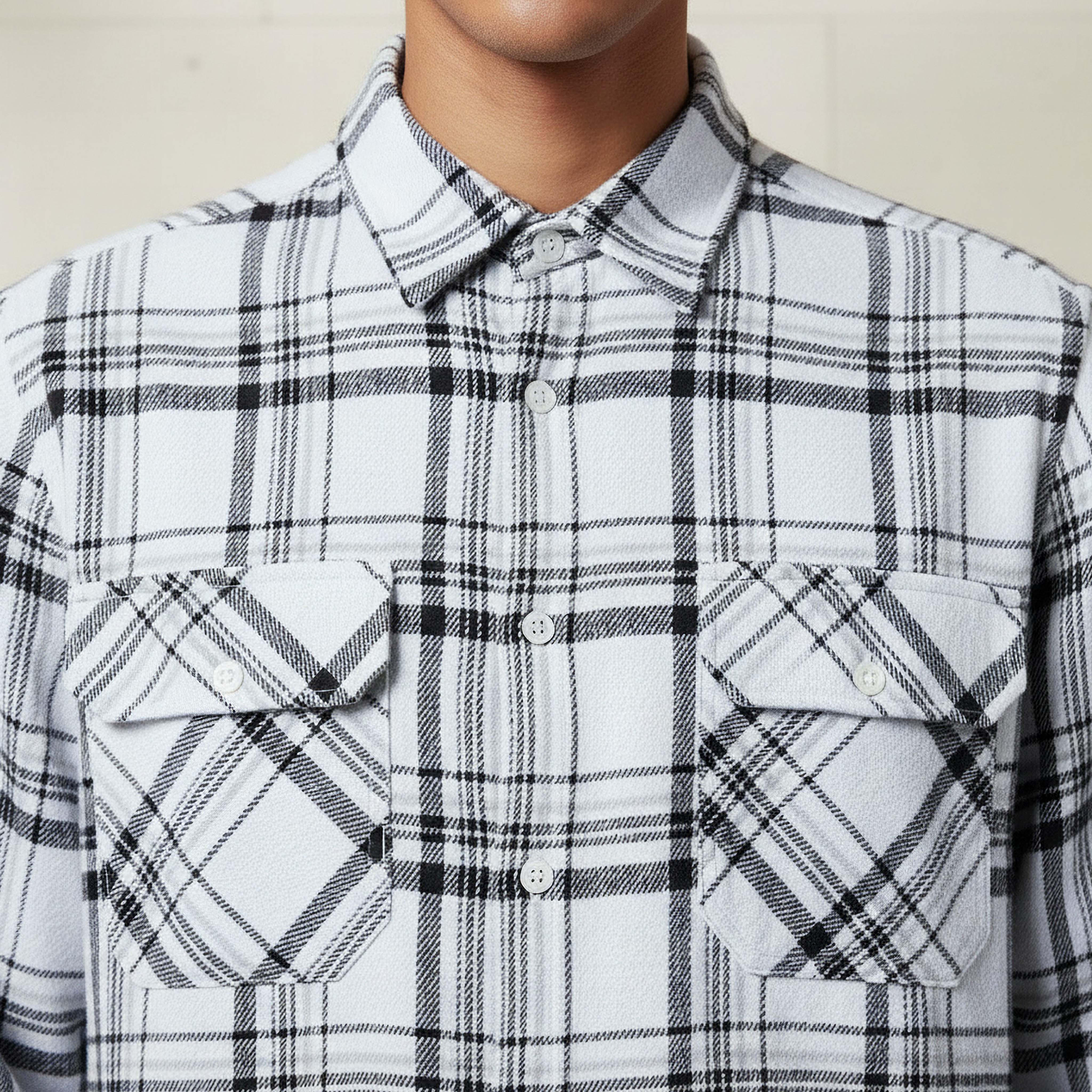Lee Cooper Men Regular Fit Collared Checked Long Sleeves Shirt-men-clothing-shirts-image-4