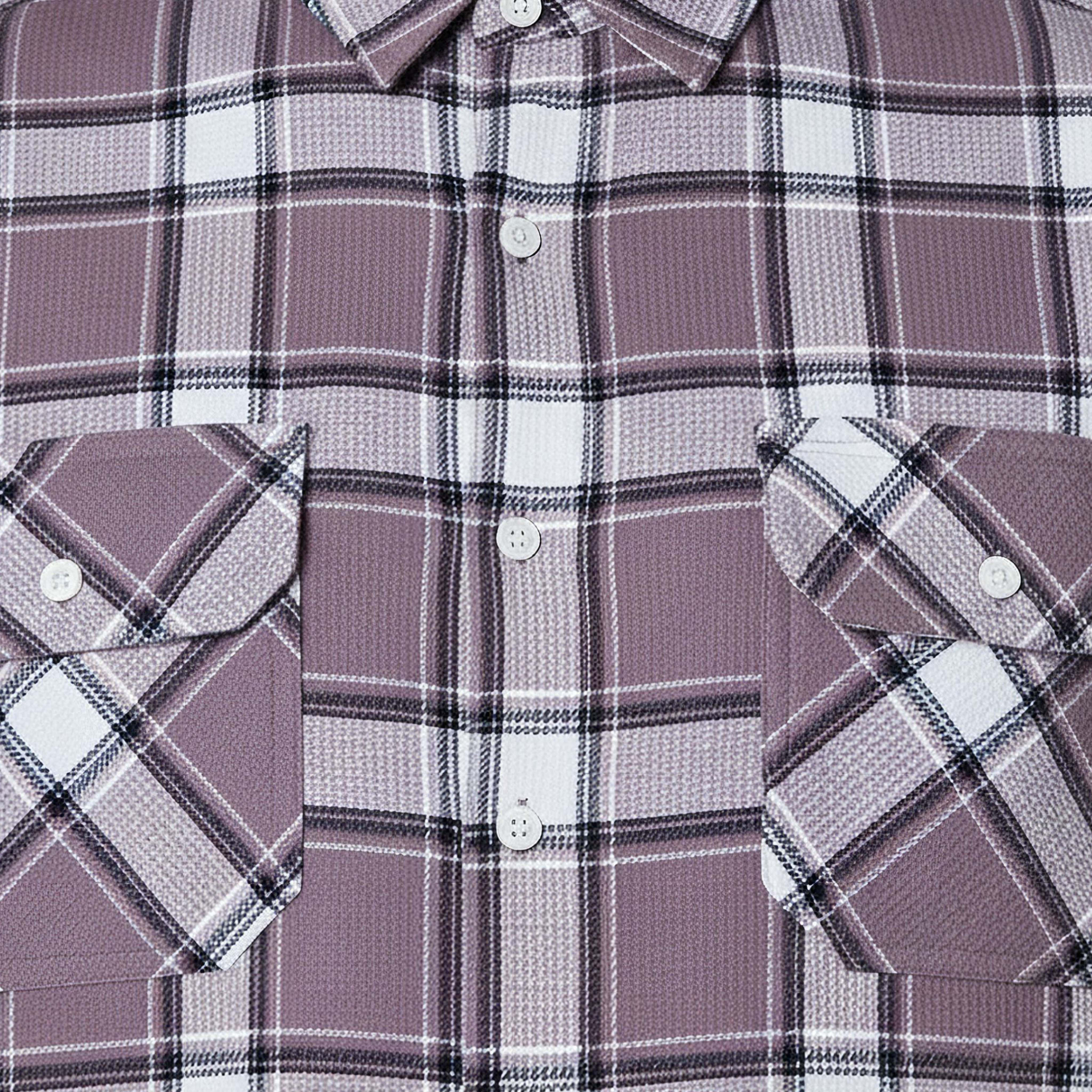قميص كاروهات بأكمام طويلة وياقة وقصة عادية للرجال من لي كوبر-men-clothing-shirts-image-2