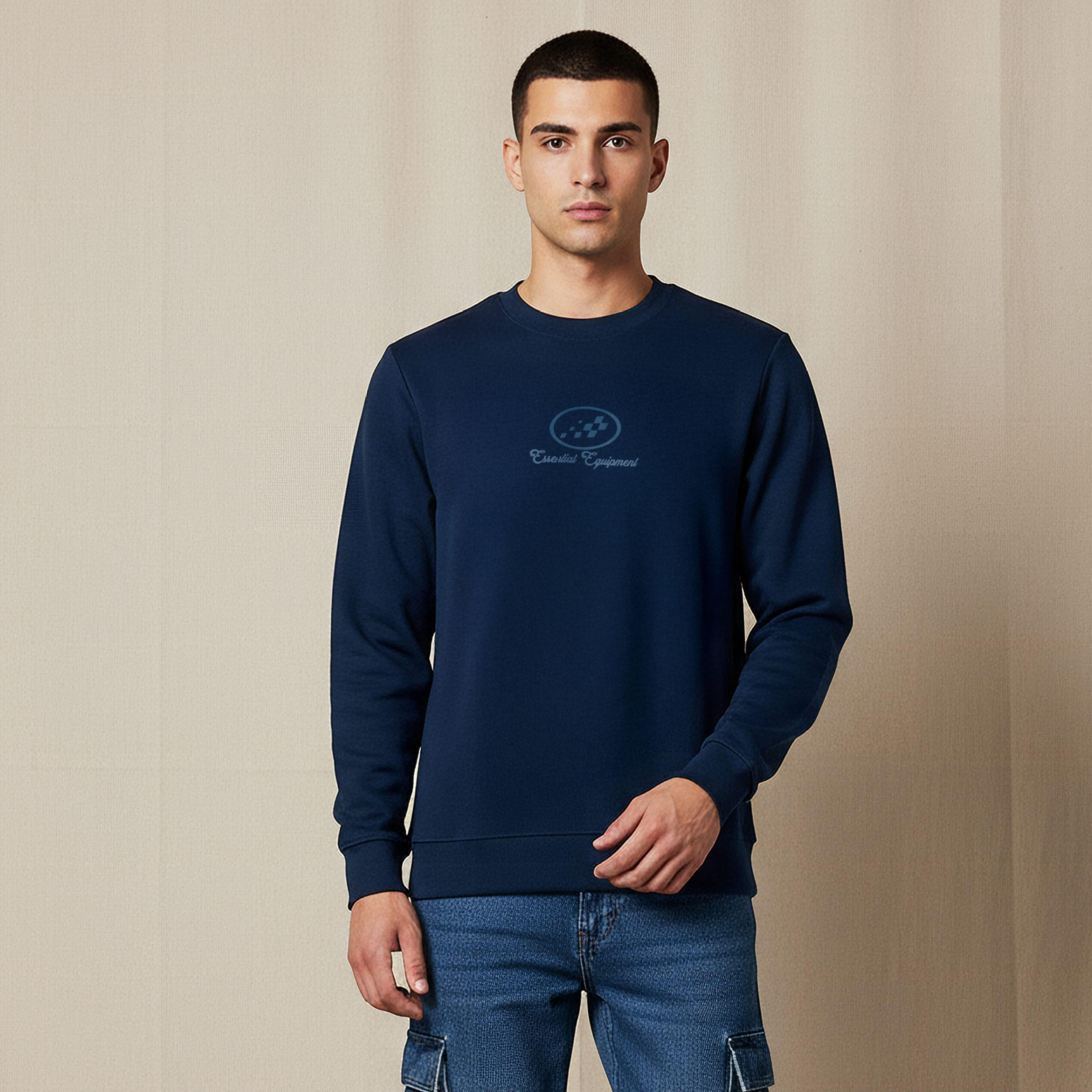 Lee Cooper Men Regular Fit Logo Print Cotton Sweatshirt-men-winterwear-hoodiesandsweatshirts-image-1