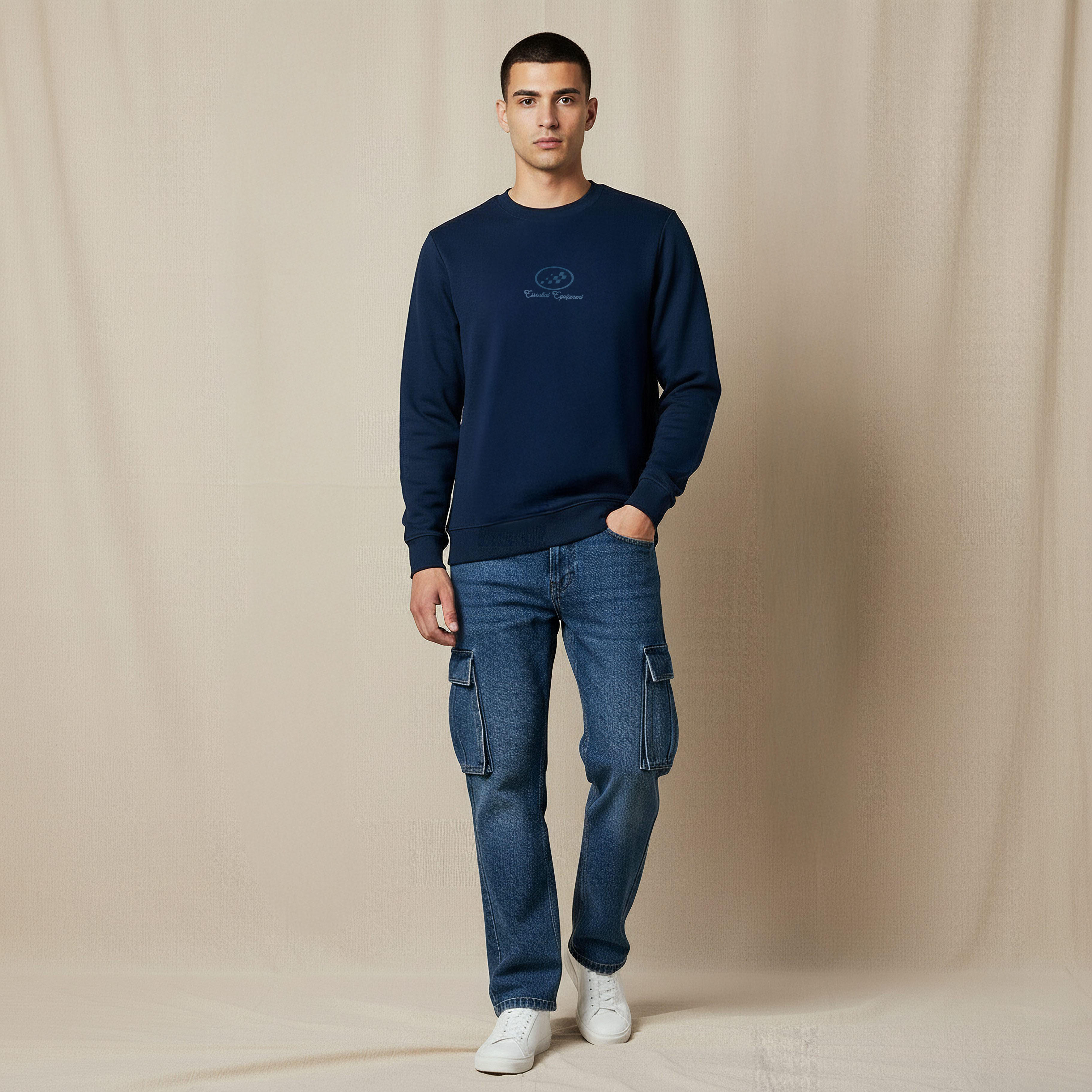 Lee Cooper Men Regular Fit Logo Print Cotton Sweatshirt-men-winterwear-hoodiesandsweatshirts-image-5
