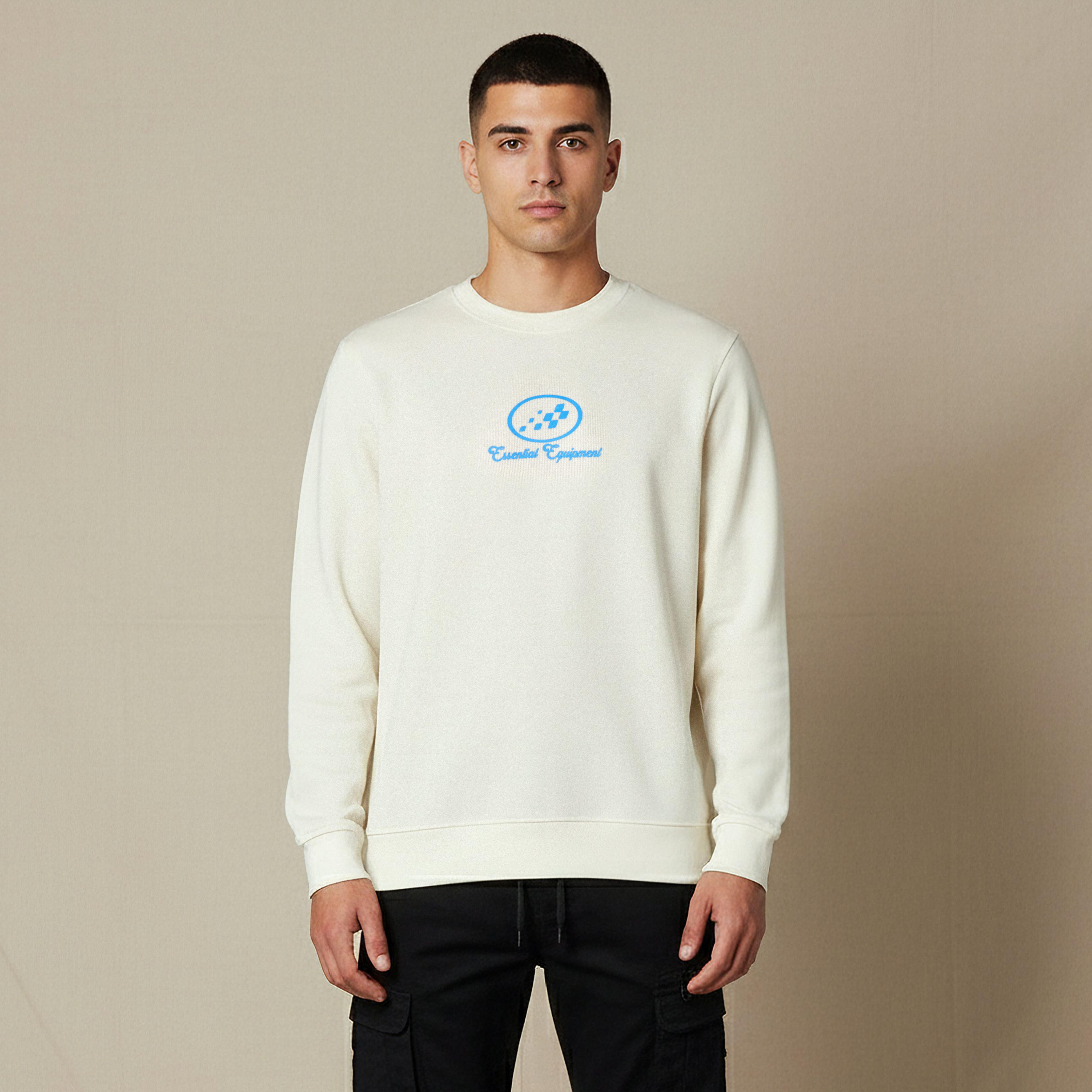 سويت شيرت رجالي قطن بقصة عادية وطبعات شعار من لي كوبر-men-winterwear-hoodiesandsweatshirts-image-1