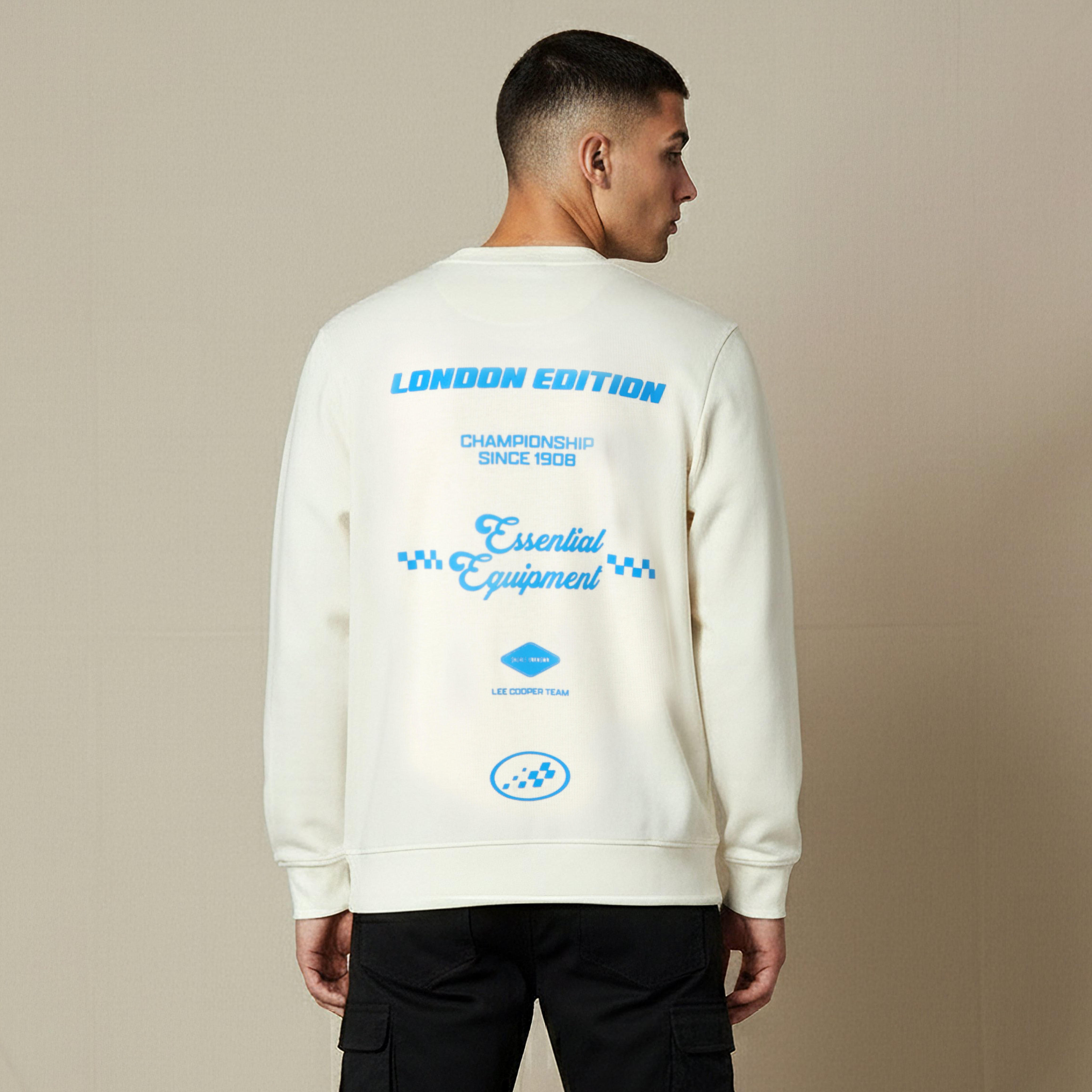 سويت شيرت رجالي قطن بقصة عادية وطبعات شعار من لي كوبر-men-winterwear-hoodiesandsweatshirts-image-3