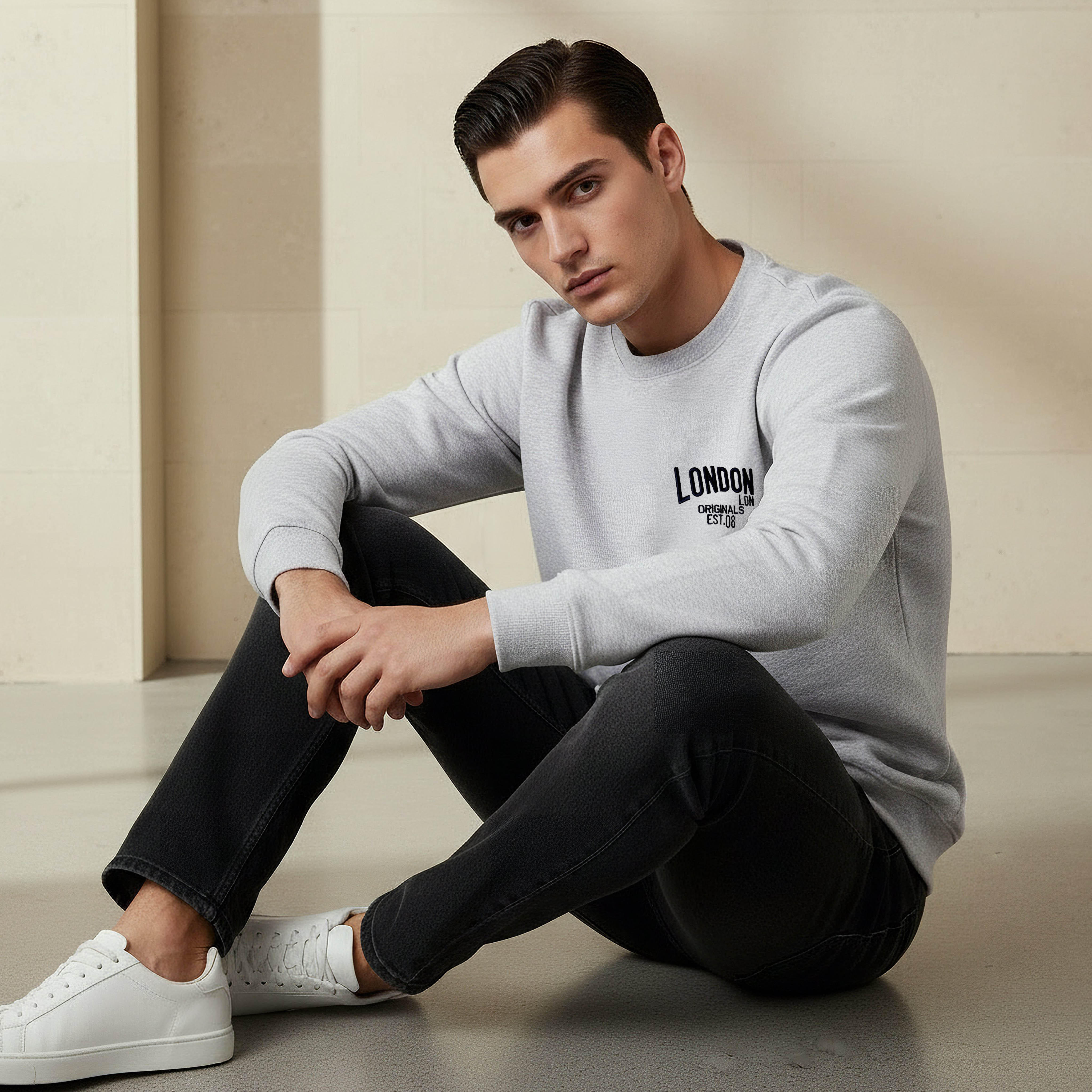 Lee Cooper Men Regular Fit Logo Print Cotton Sweatshirt-men-winterwear-hoodiesandsweatshirts-image-5