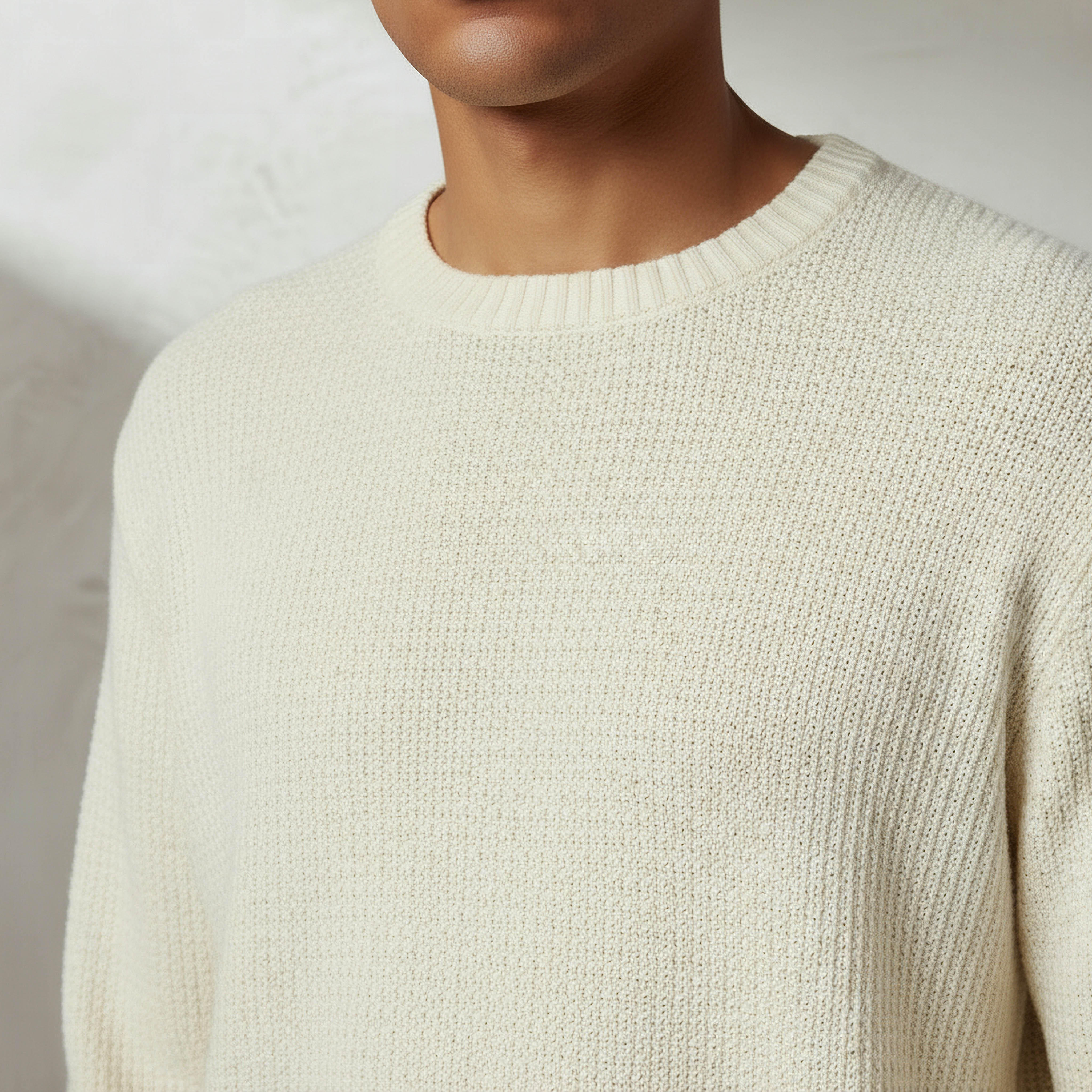 كنزة بياقة ضيقة بارزة الملمس محبوكة أوساكا من لي كوبر-men-clothing-sweatersandpullovers-image-4