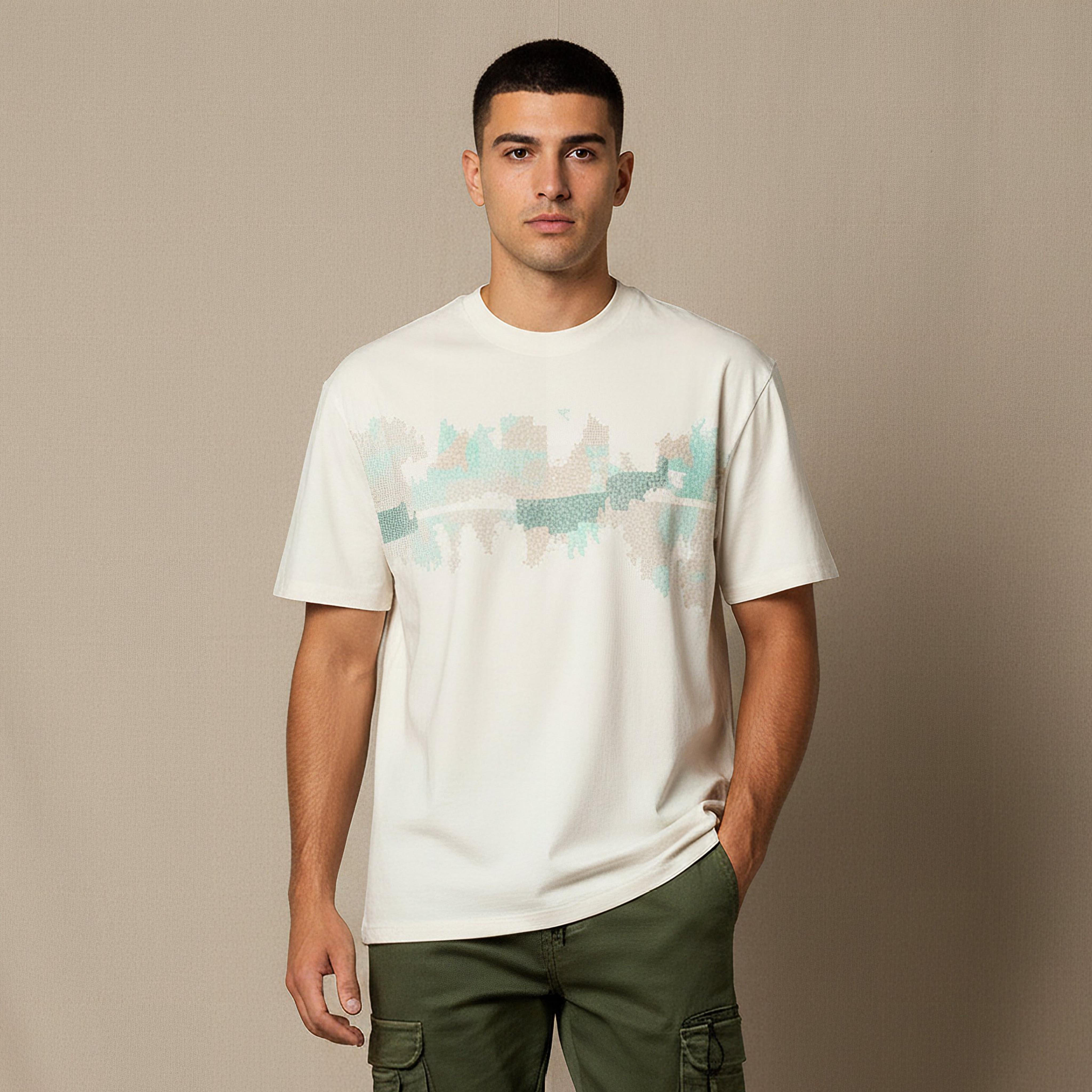 Lee Cooper Men Regular Fit Crew Neck Short Sleeve Embroidered T-shirt-men-clothing-tshirtsandpolos-tshirts-image-1