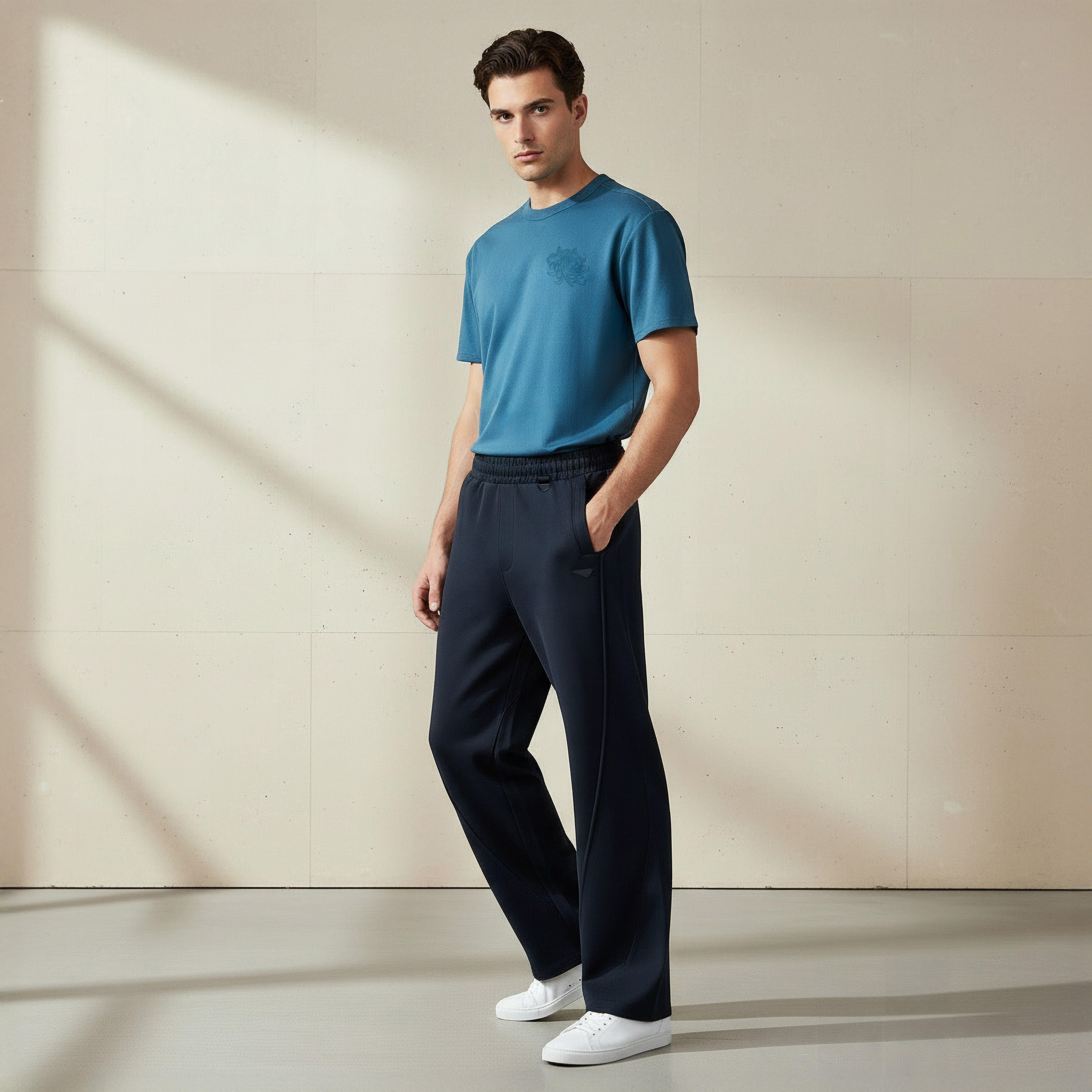 Lee Cooper Men Regular Fit Joggers-men-clothing-bottoms-joggers-image-2