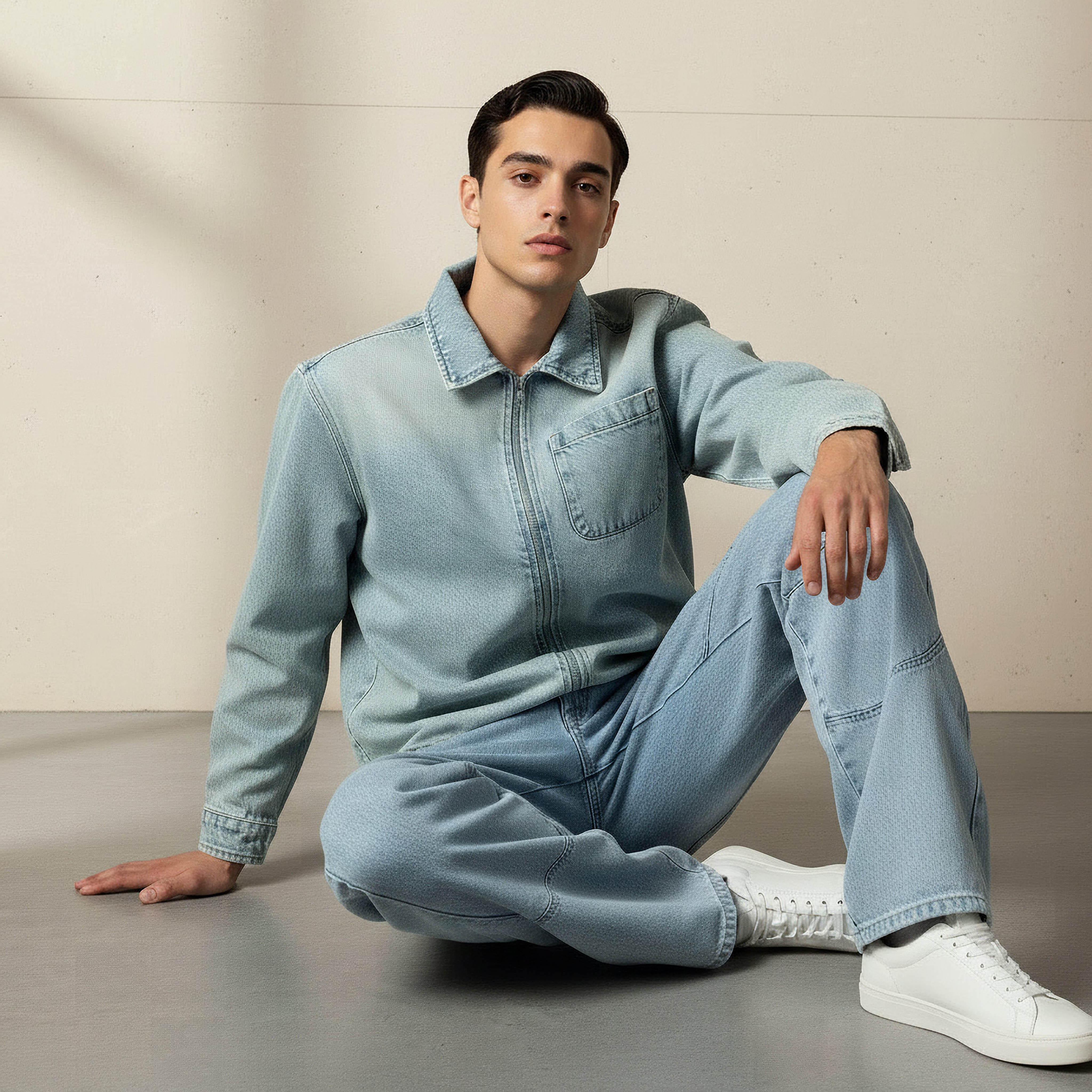 شاكيت رجالي بسحاب إغلاق وقصة عادية من لي كوبر-men-clothing-jacketsandblazers-jackets-image-2
